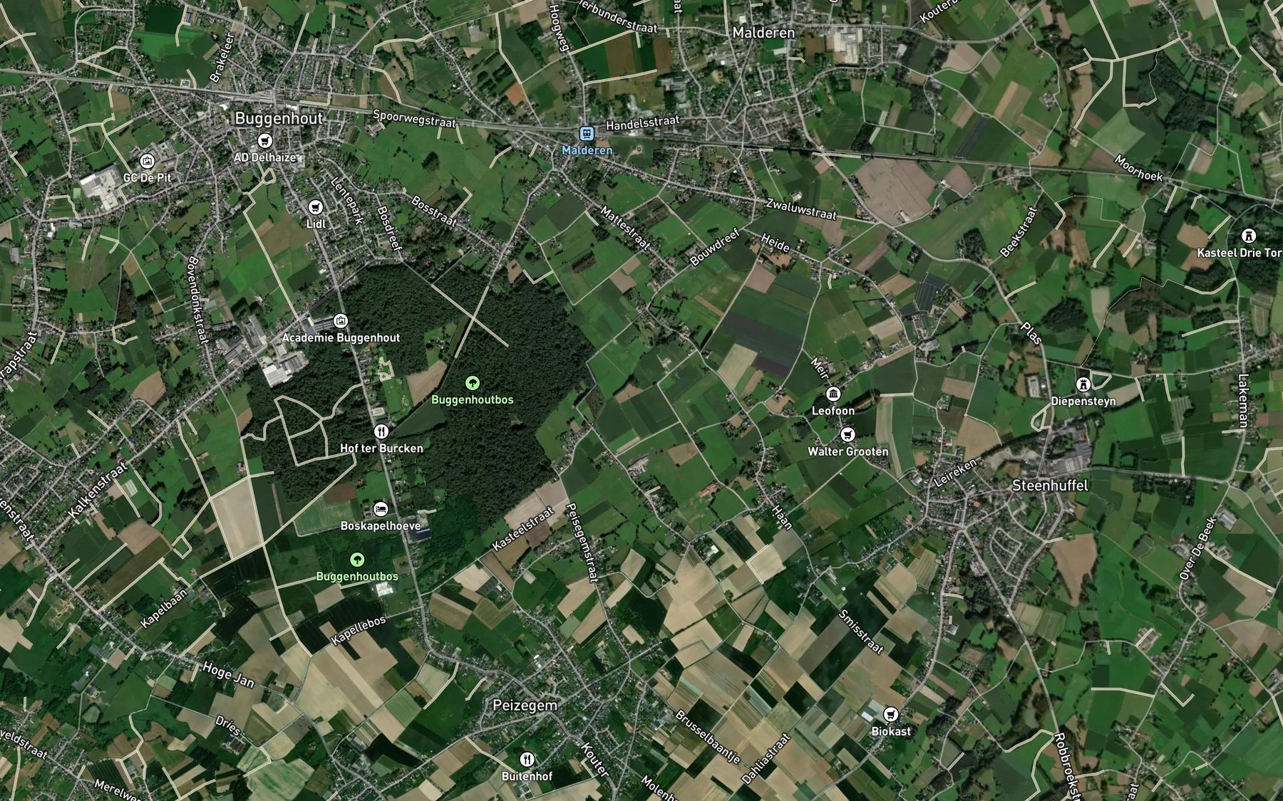Satellite map of the Bauwbeek
