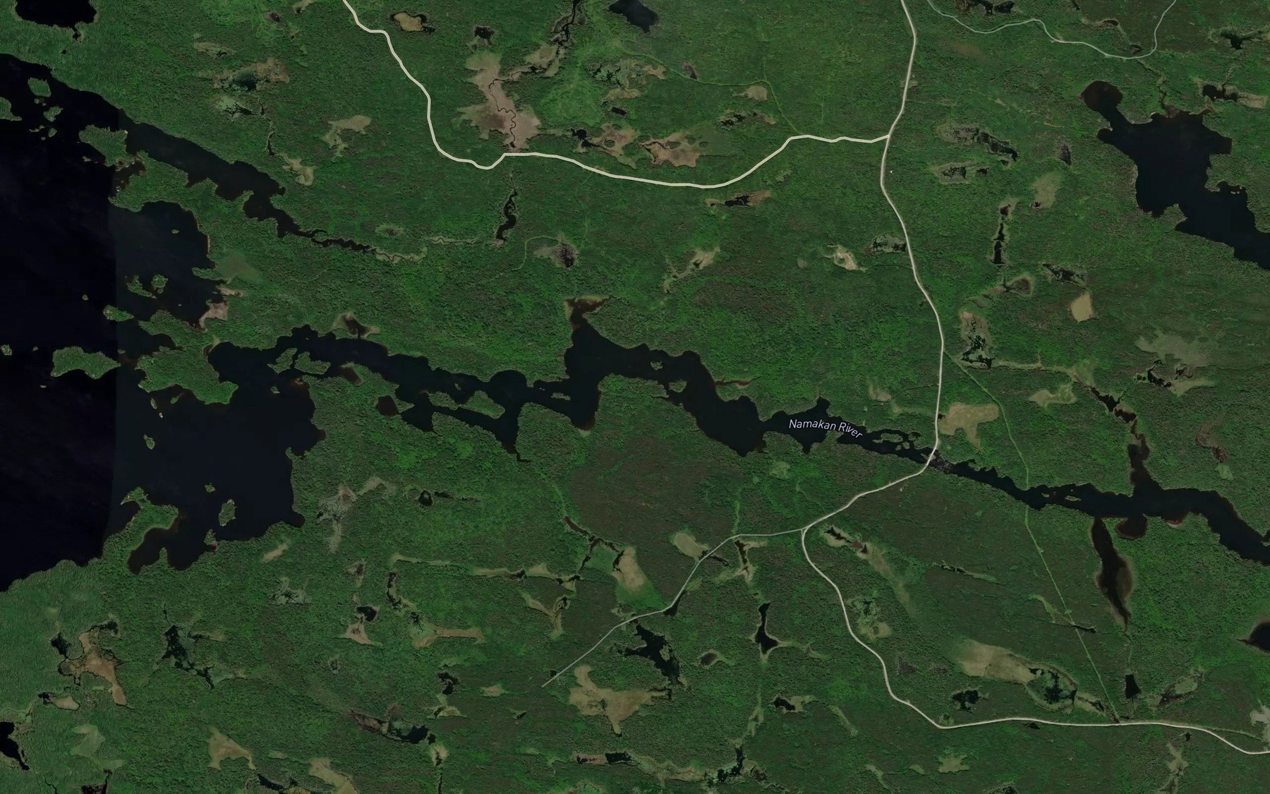 Satellite map of the Lady Rapids