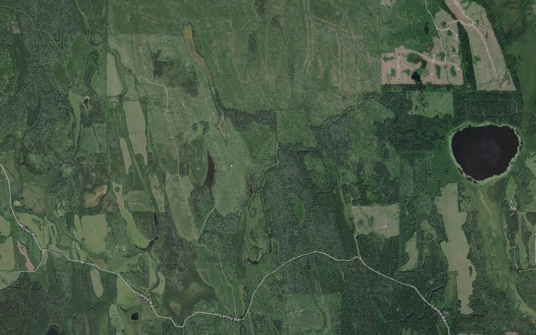 Satellite map of the Little Bartee Creek