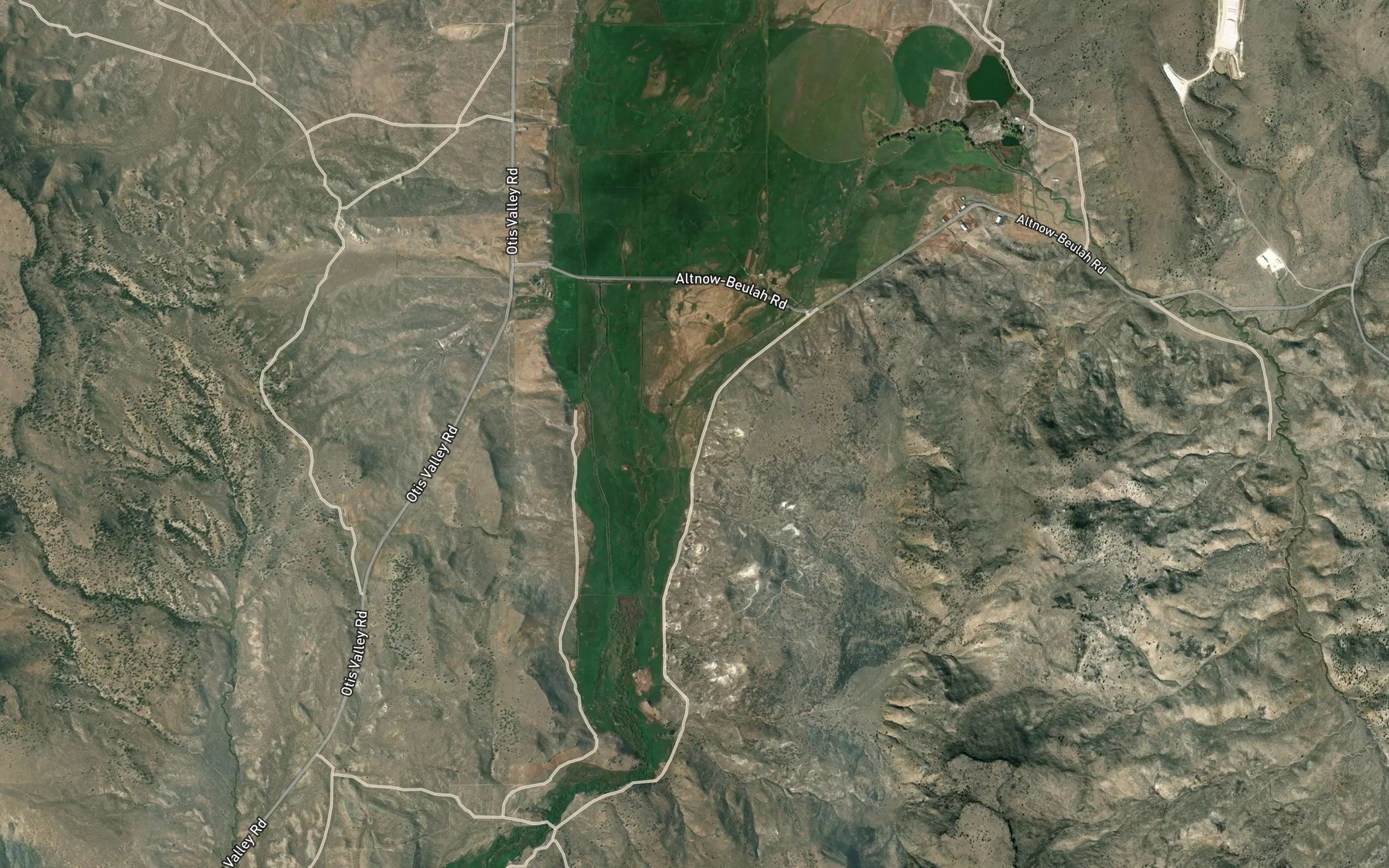 Satellite map of the Stallard Ditch