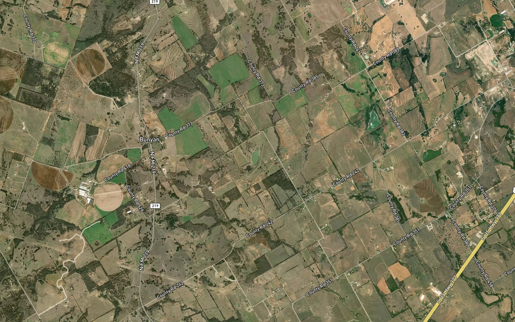 Satellite map of the Soil Conservation Service Site 1 Reservoir
