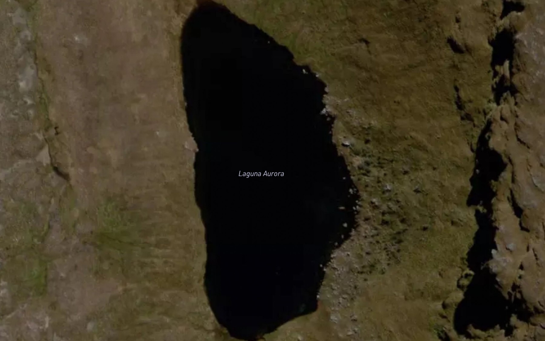 Satellite map of the Laguna Aurora