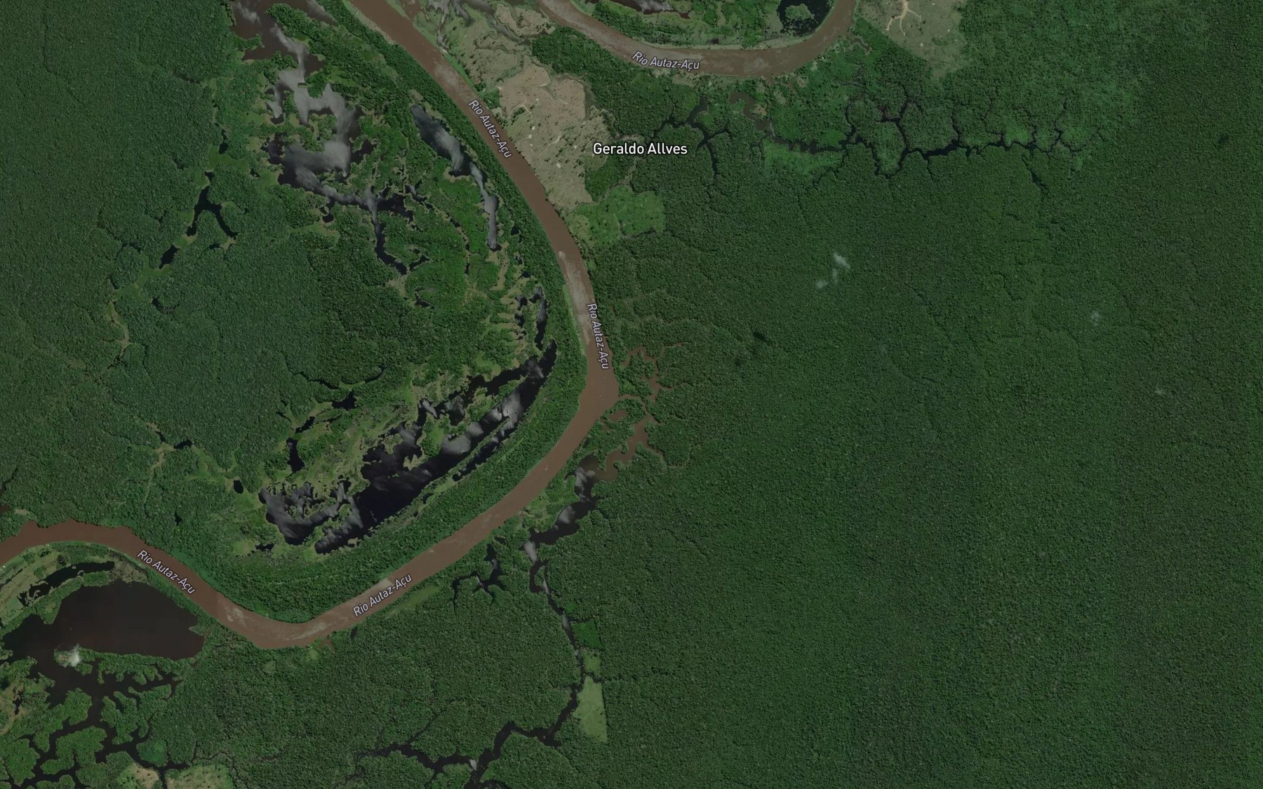 Satellite map of the Igarape Paciquera