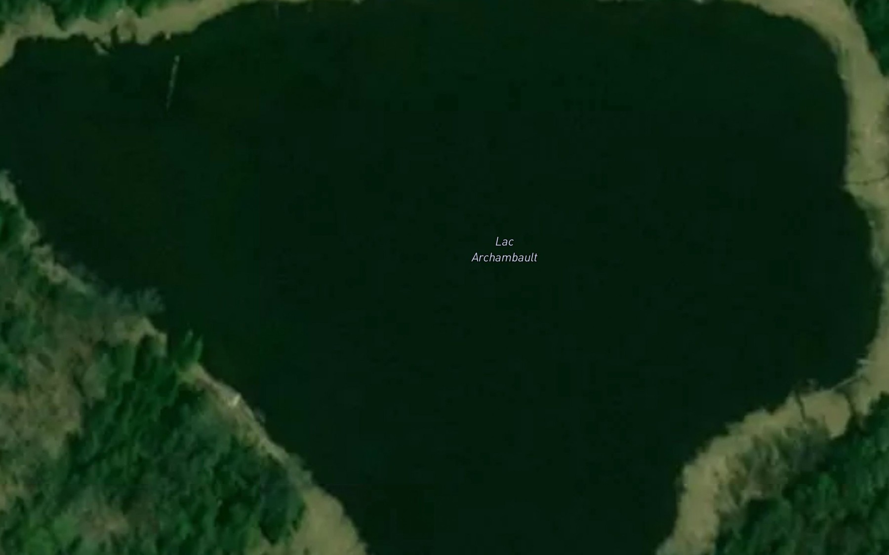 Satellite map of the Lac Archambault