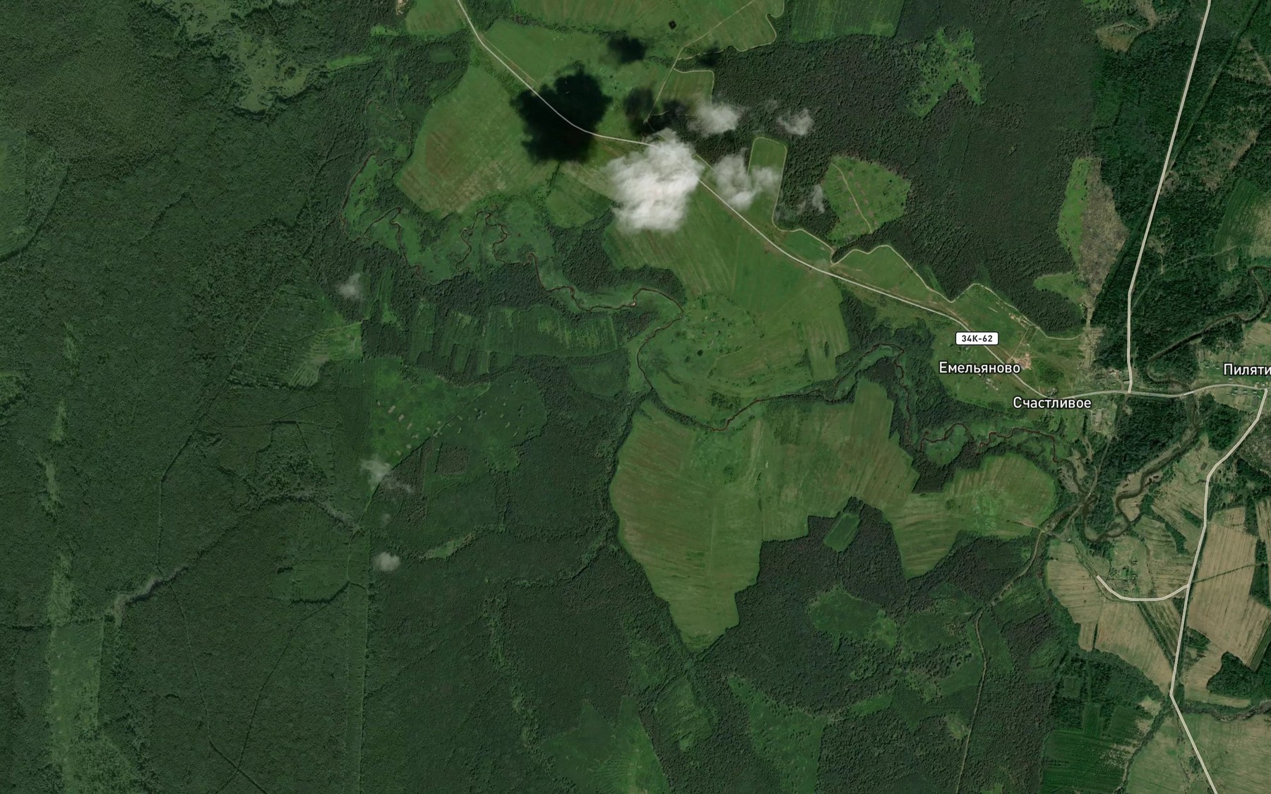 Satellite map of the Kritets