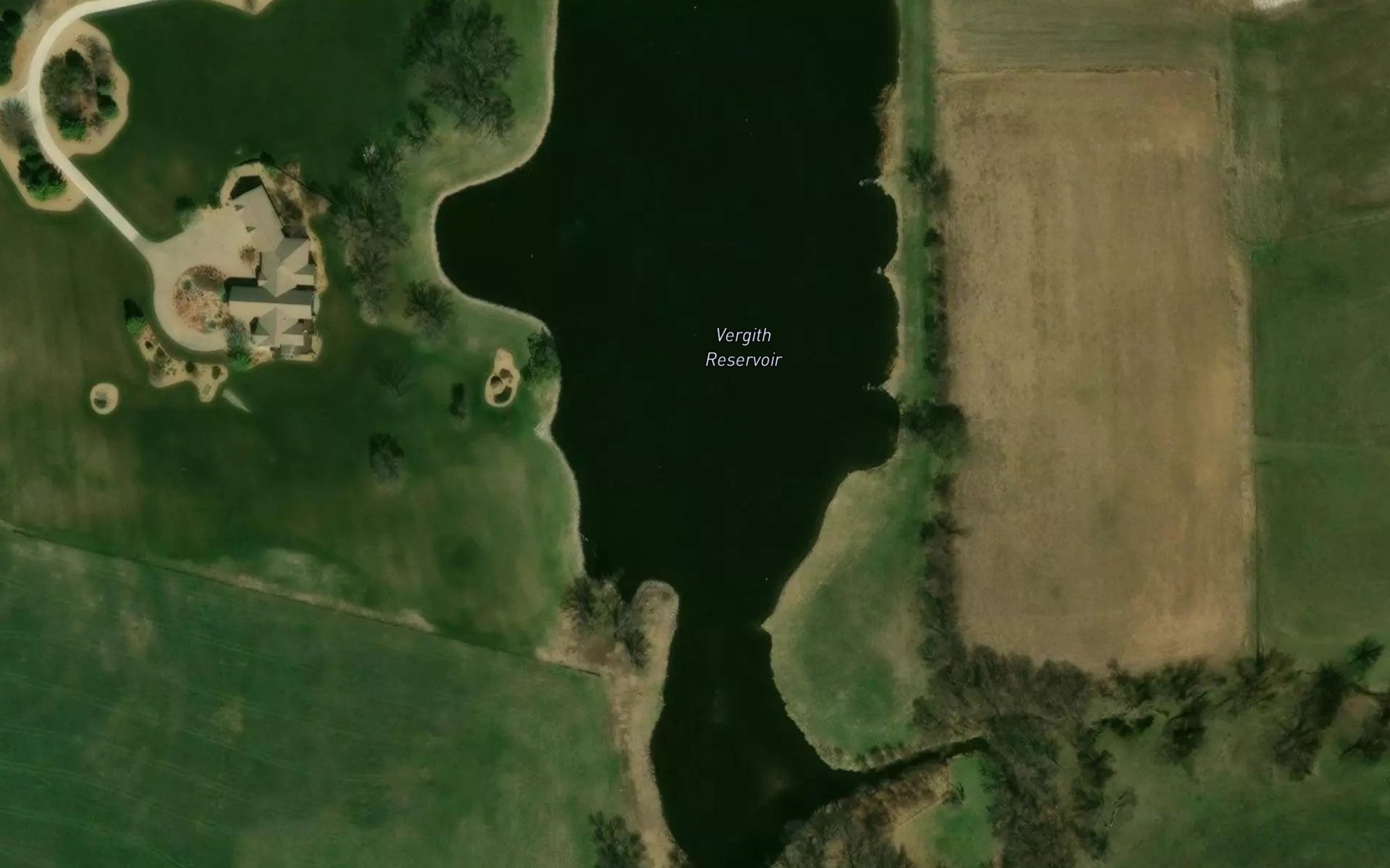 Satellite map of the Vergith Reservoir