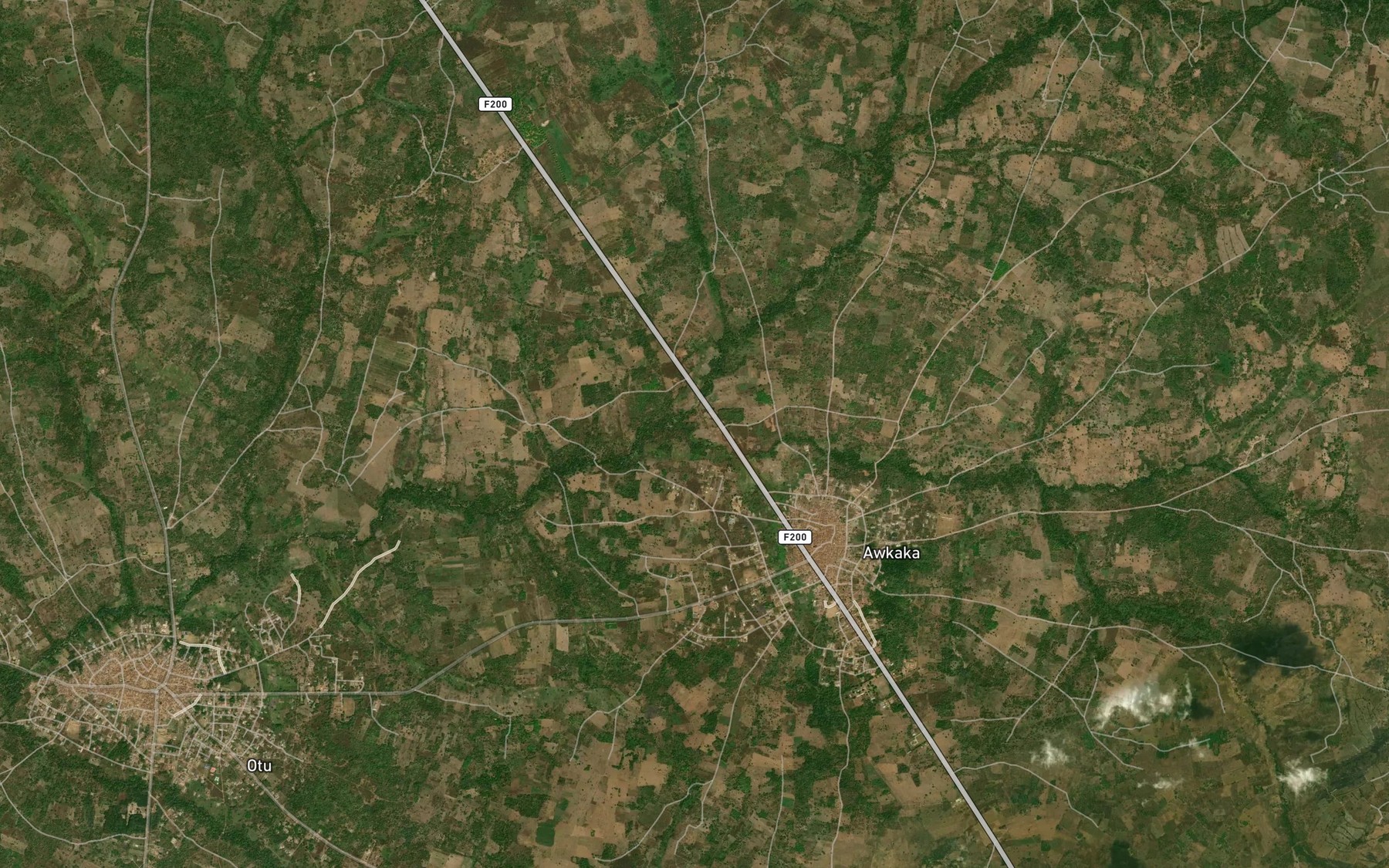 Satellite map of the River Okaka