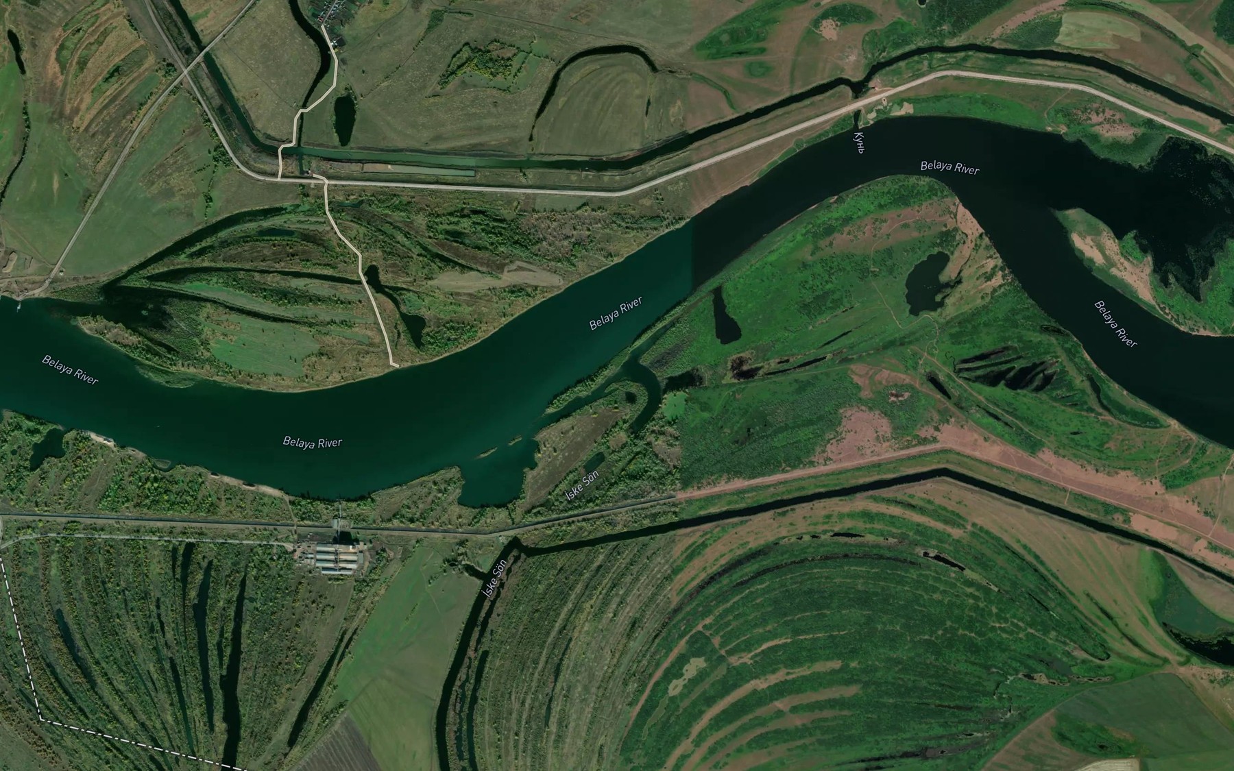 Satellite map of the Staraya Syun'