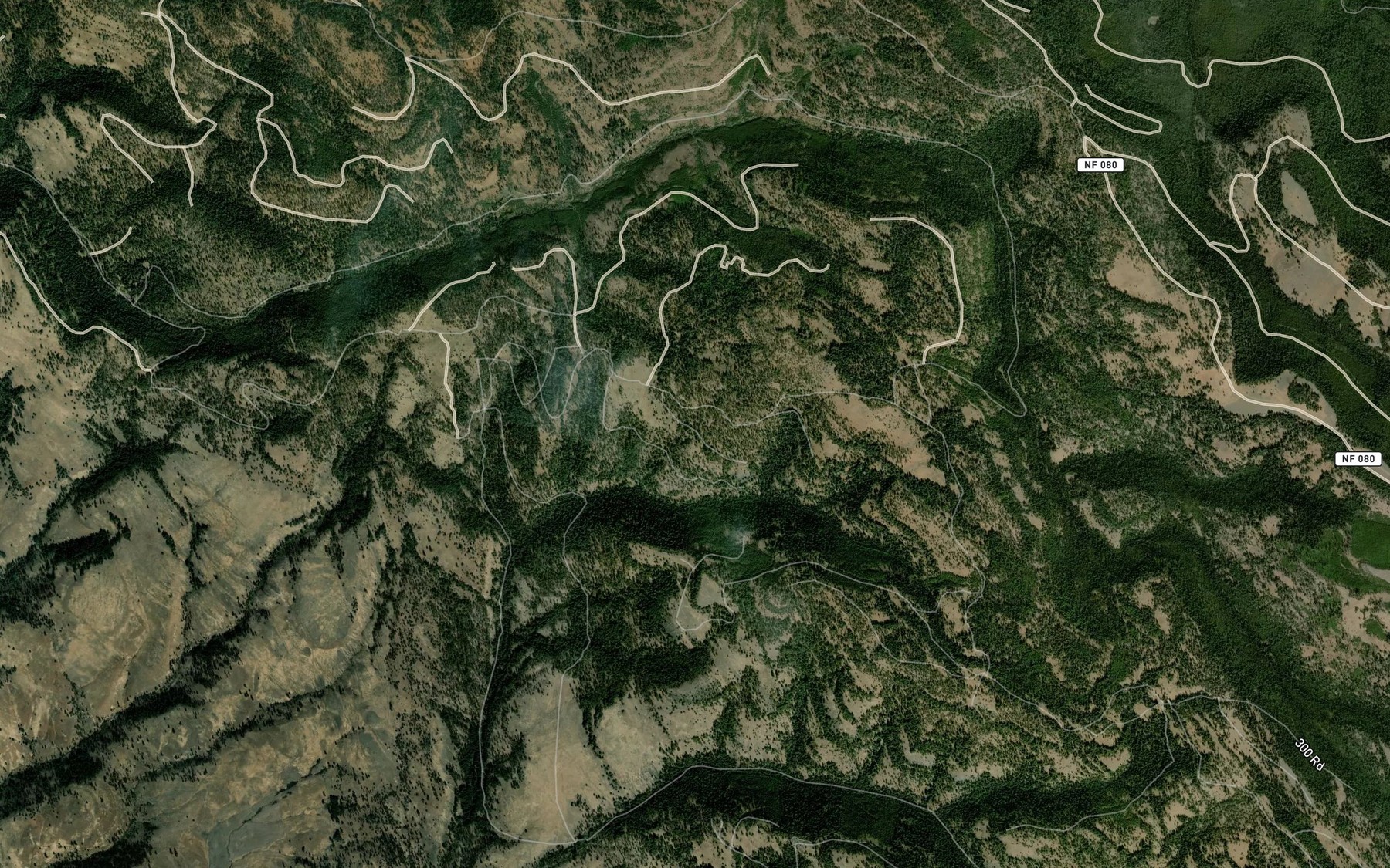 Satellite map of the Dutton Spring