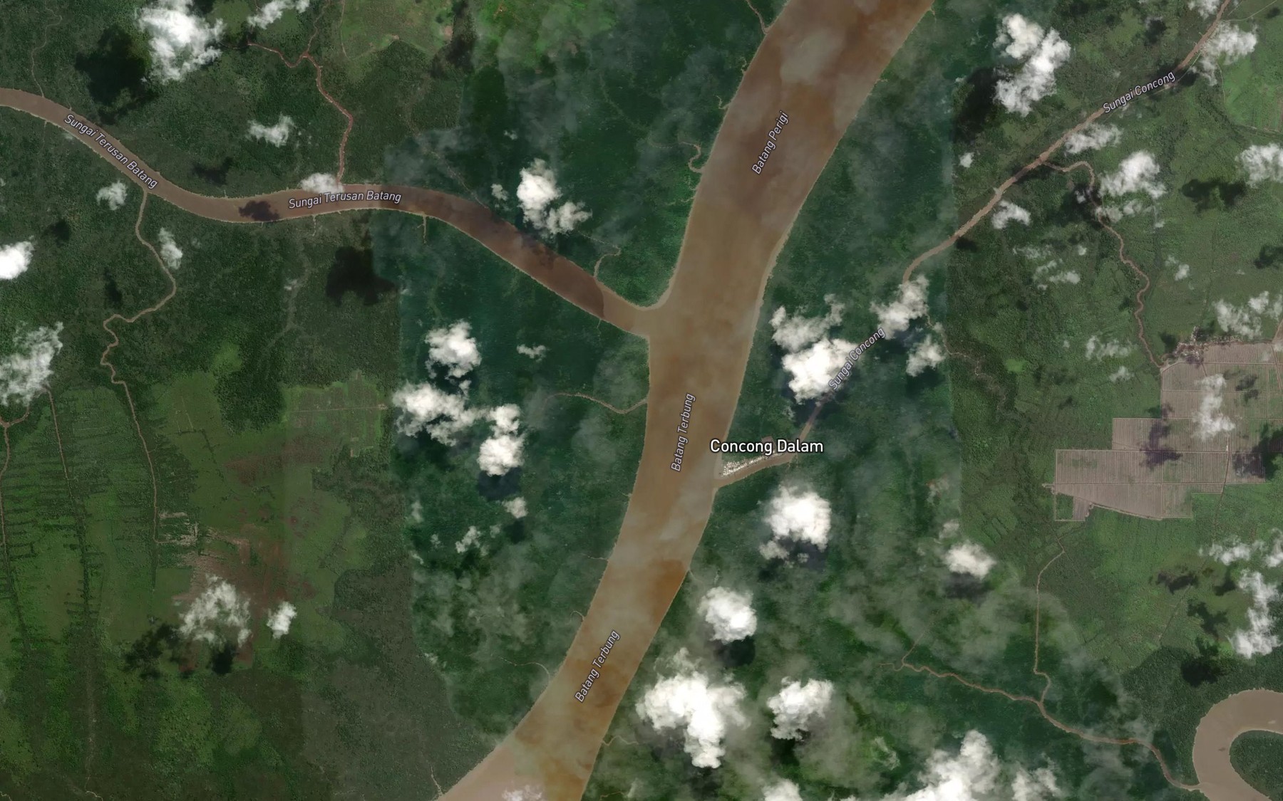 Satellite map of the Sungai Terab