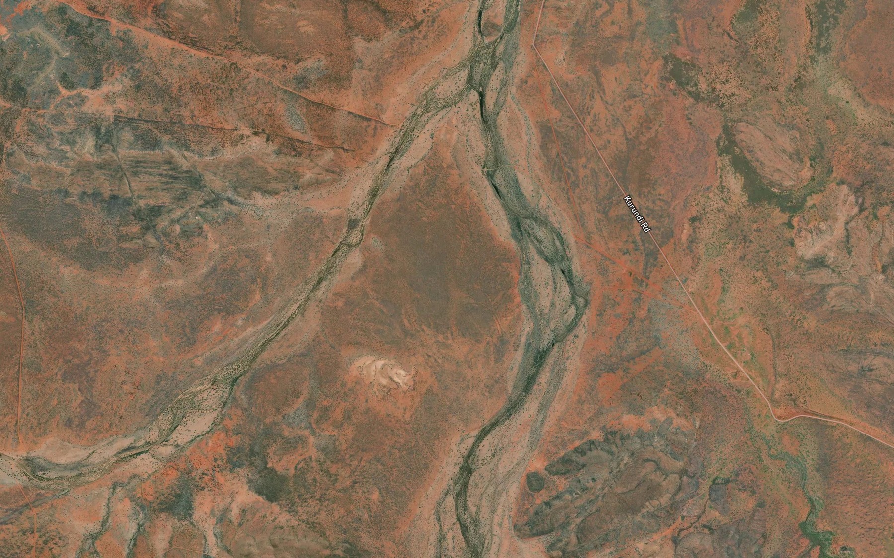 Satellite map of the Lennee Creek