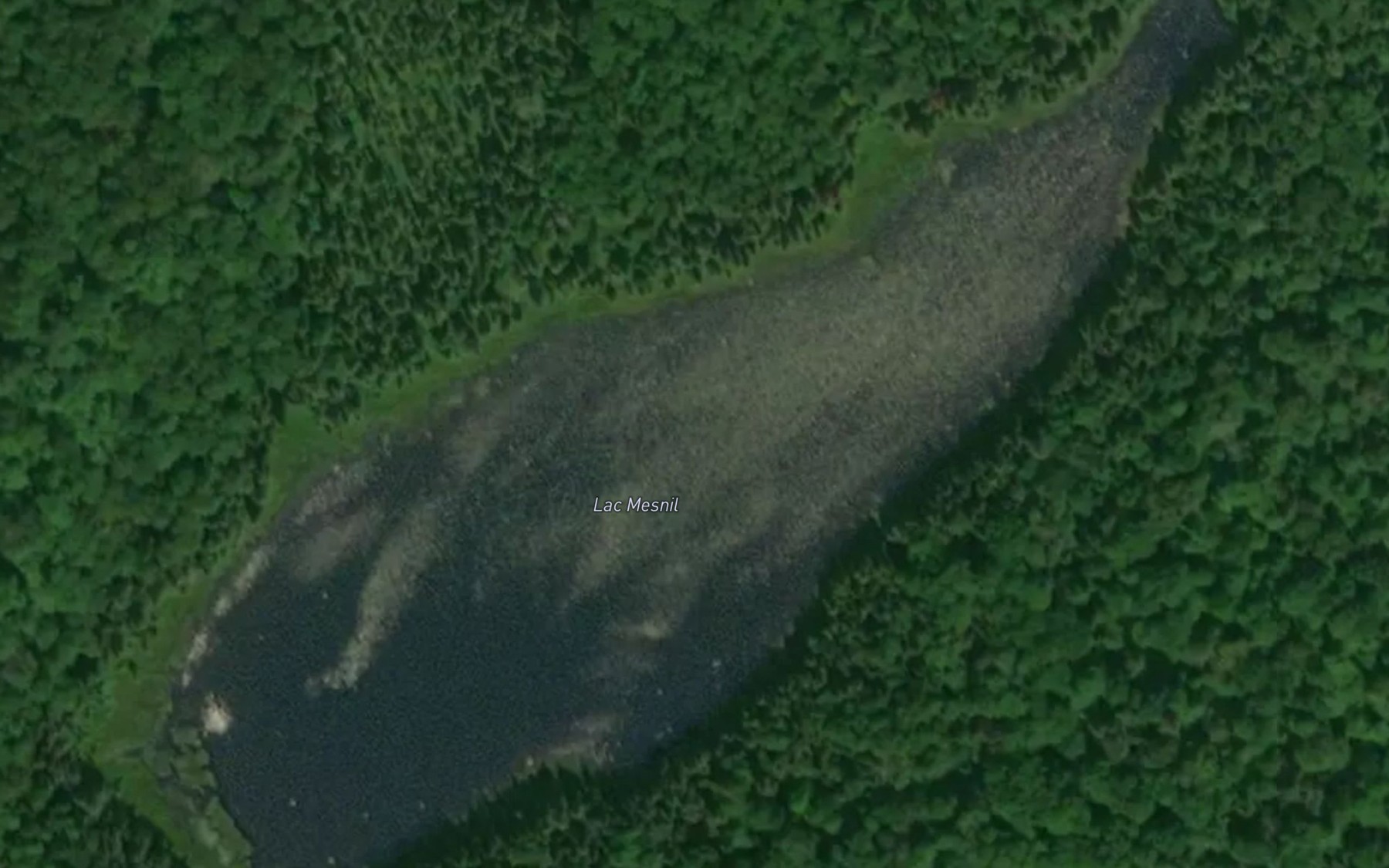 Satellite map of the Lac Mesnil