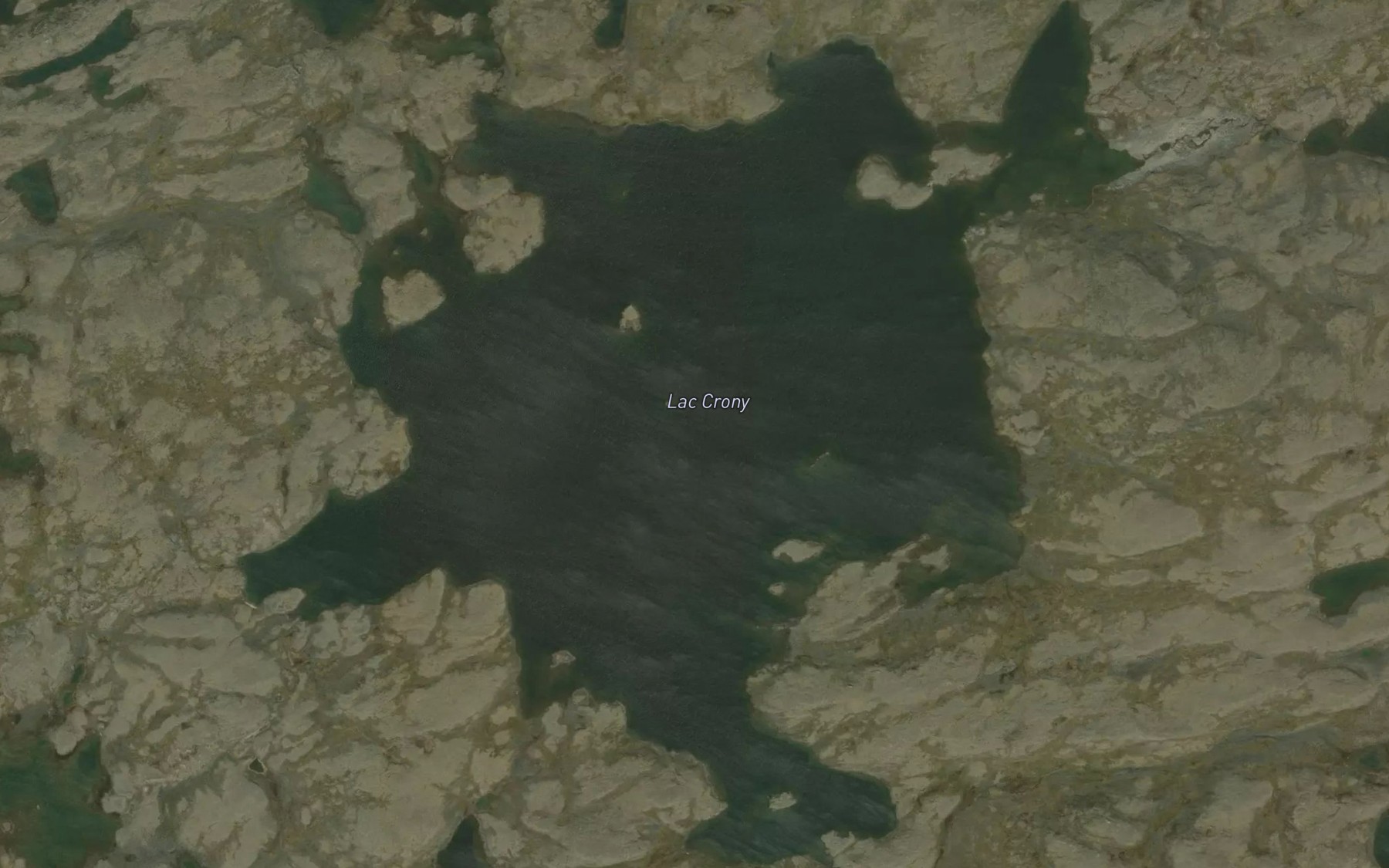 Satellite map of the Lac Crony