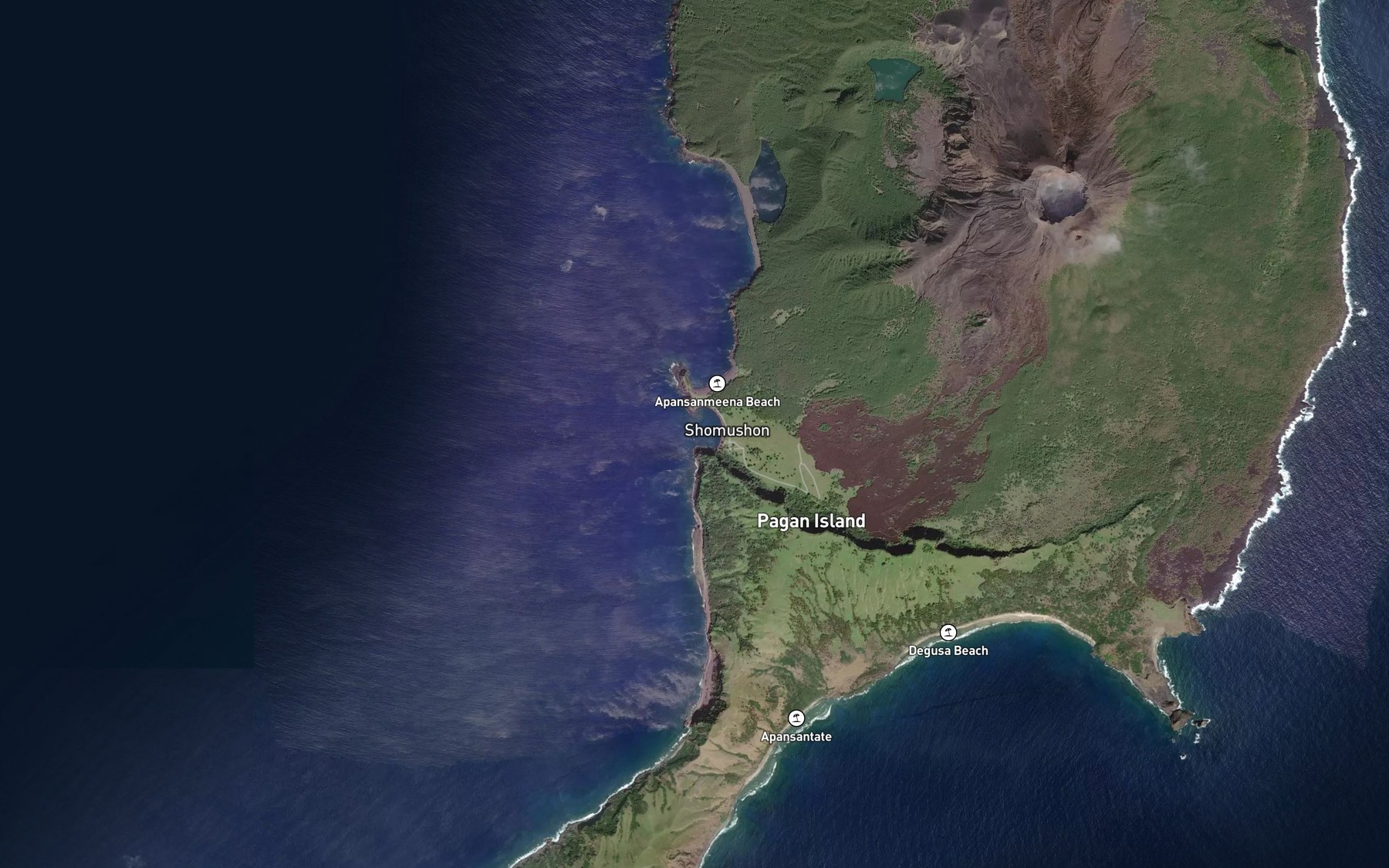 Satellite map of the Shomushon Entrance
