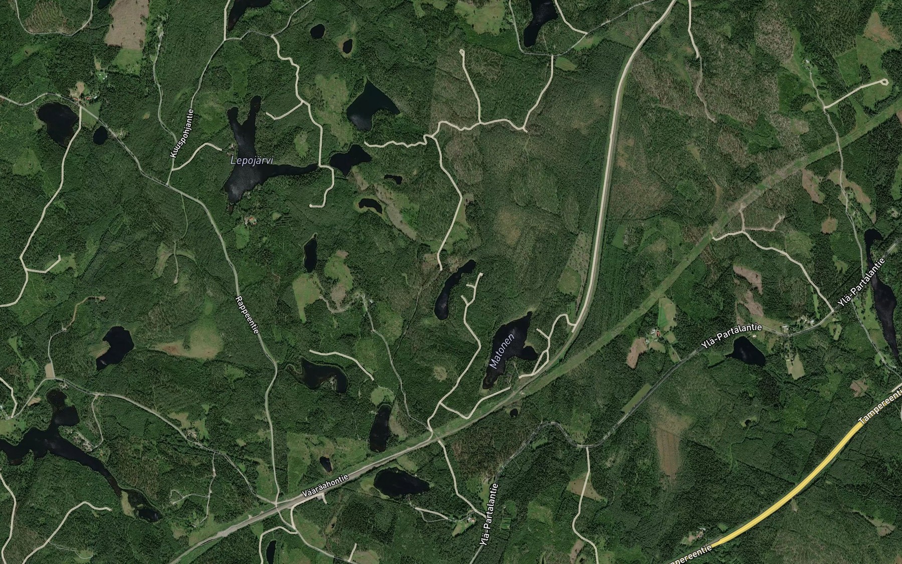Satellite map of the Iso Heinajarvi