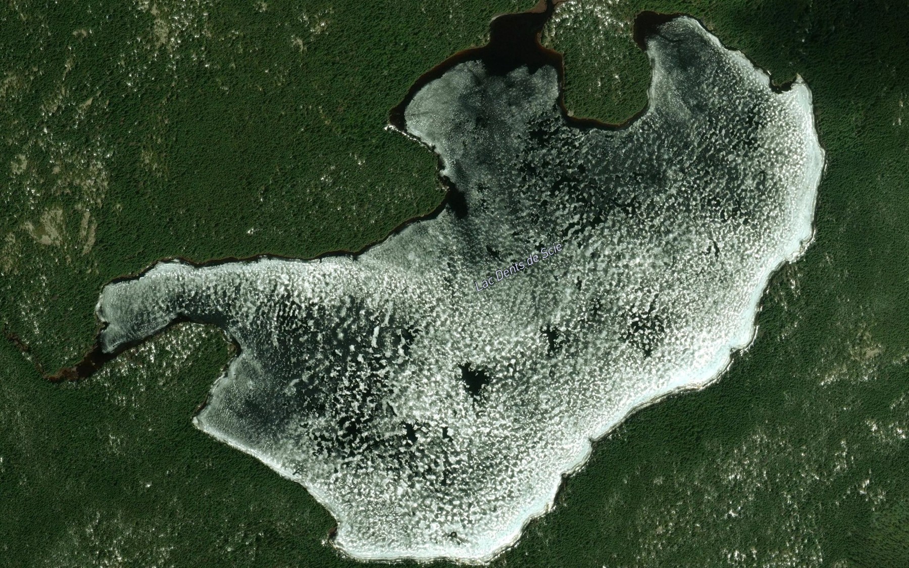 Satellite map of the Lac des Ursides