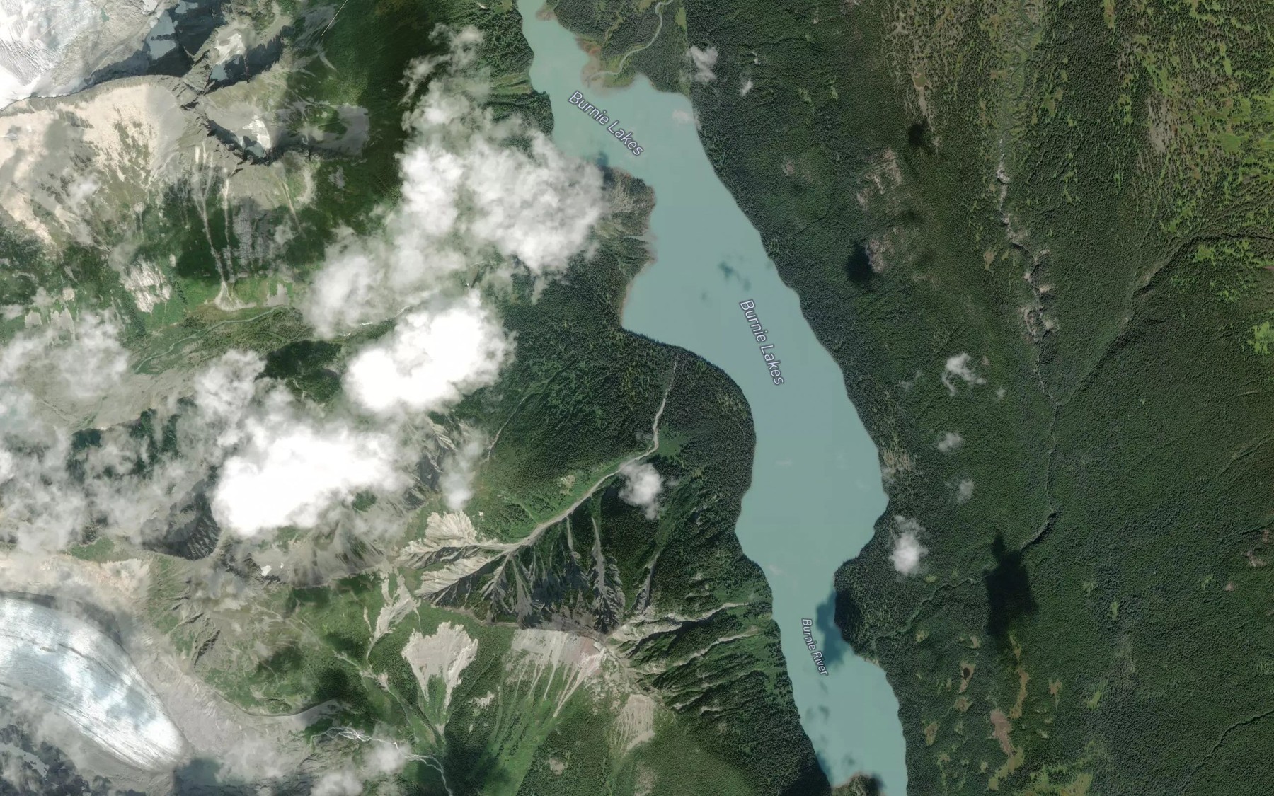 Satellite map of the Sandpiper Creek