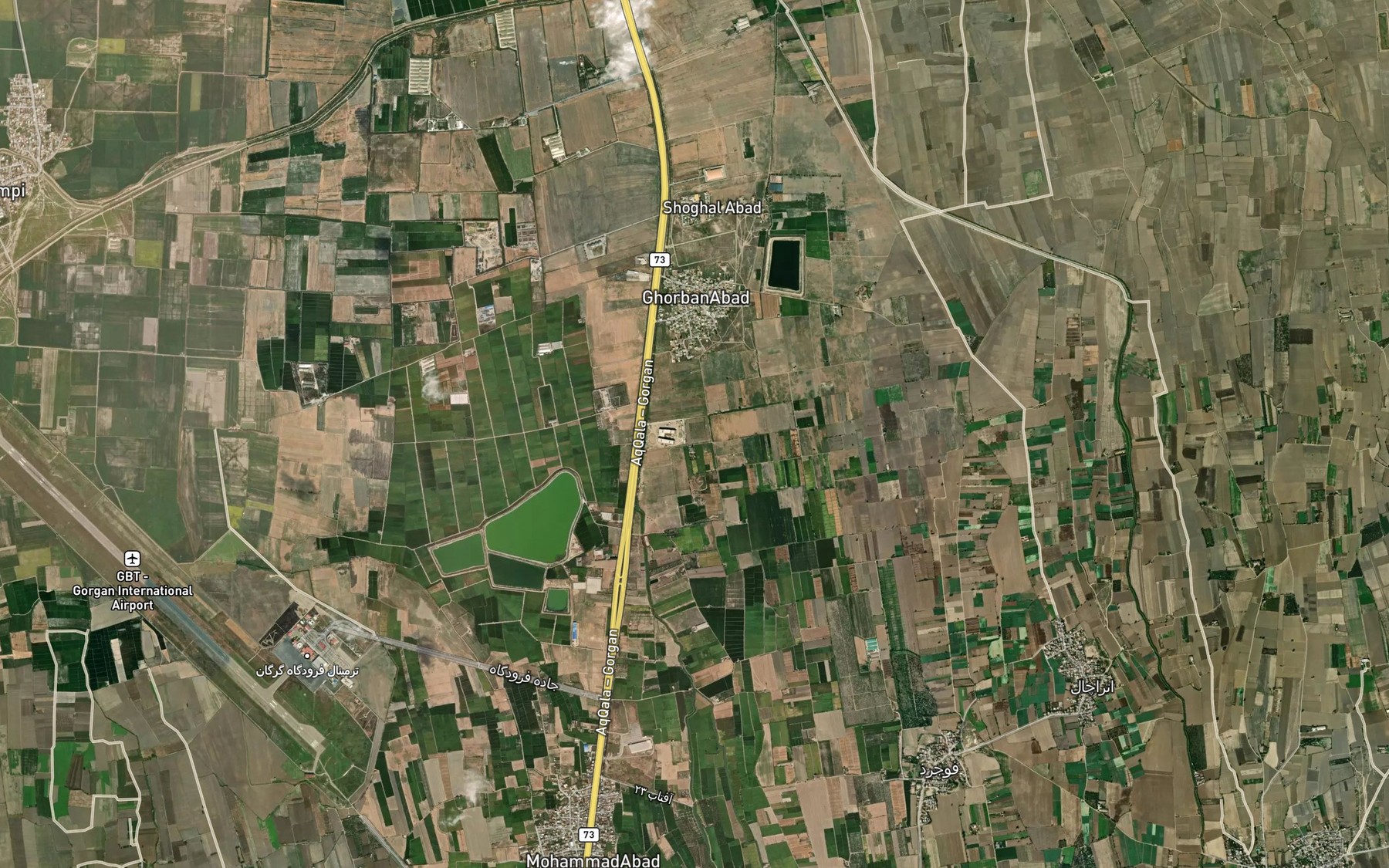 Satellite map of the Chehel o Chahar Ab