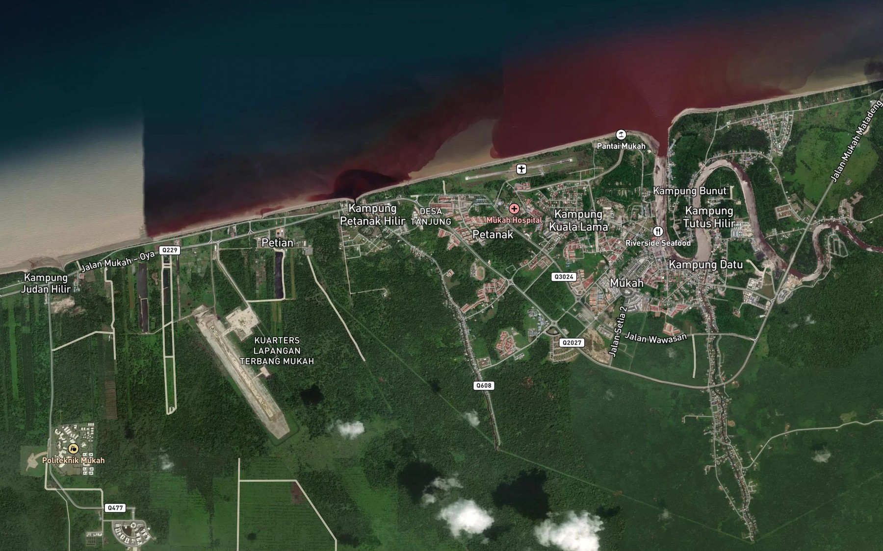Satellite map of the Sungai Buk