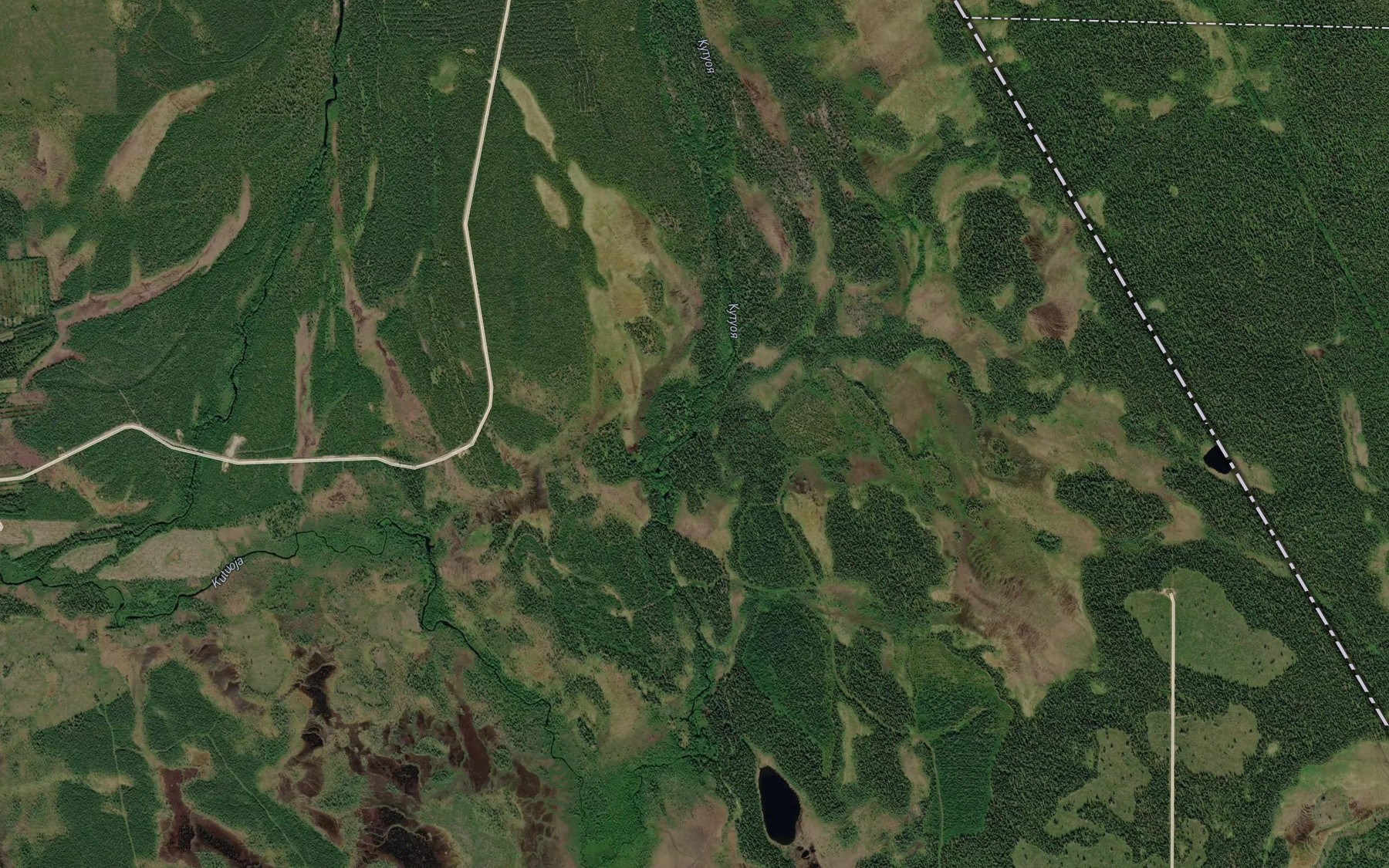 Satellite map of the Halmeenoja