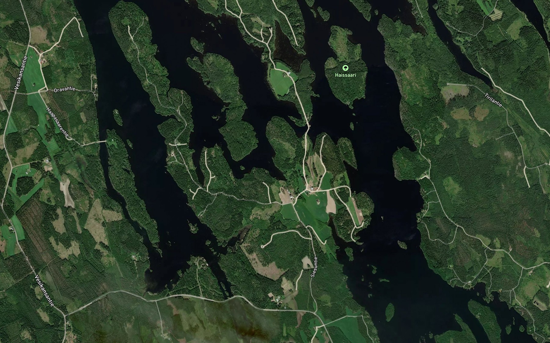 Satellite map of the Pohoslahti
