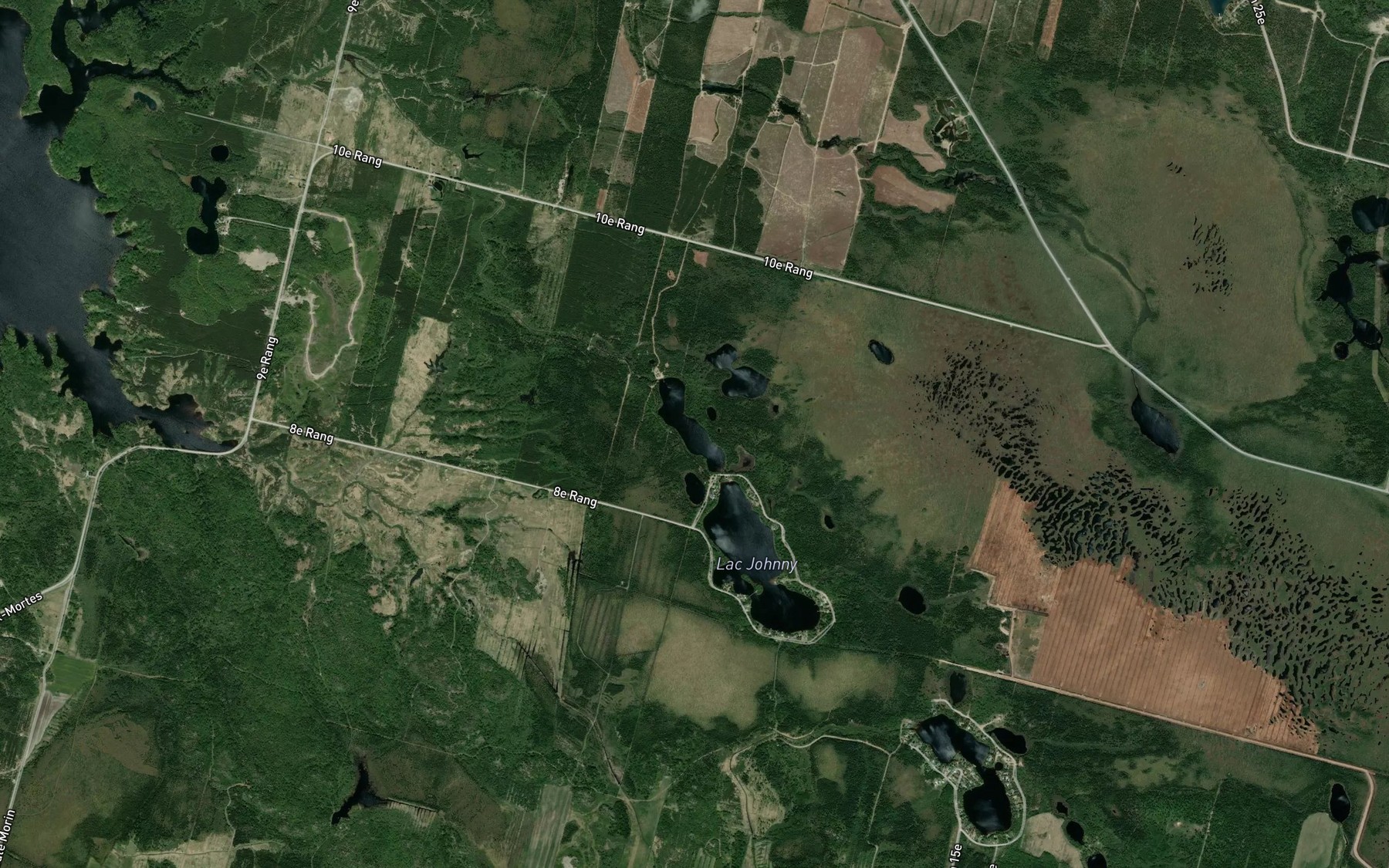 Satellite map of the Lac Pas de Fond