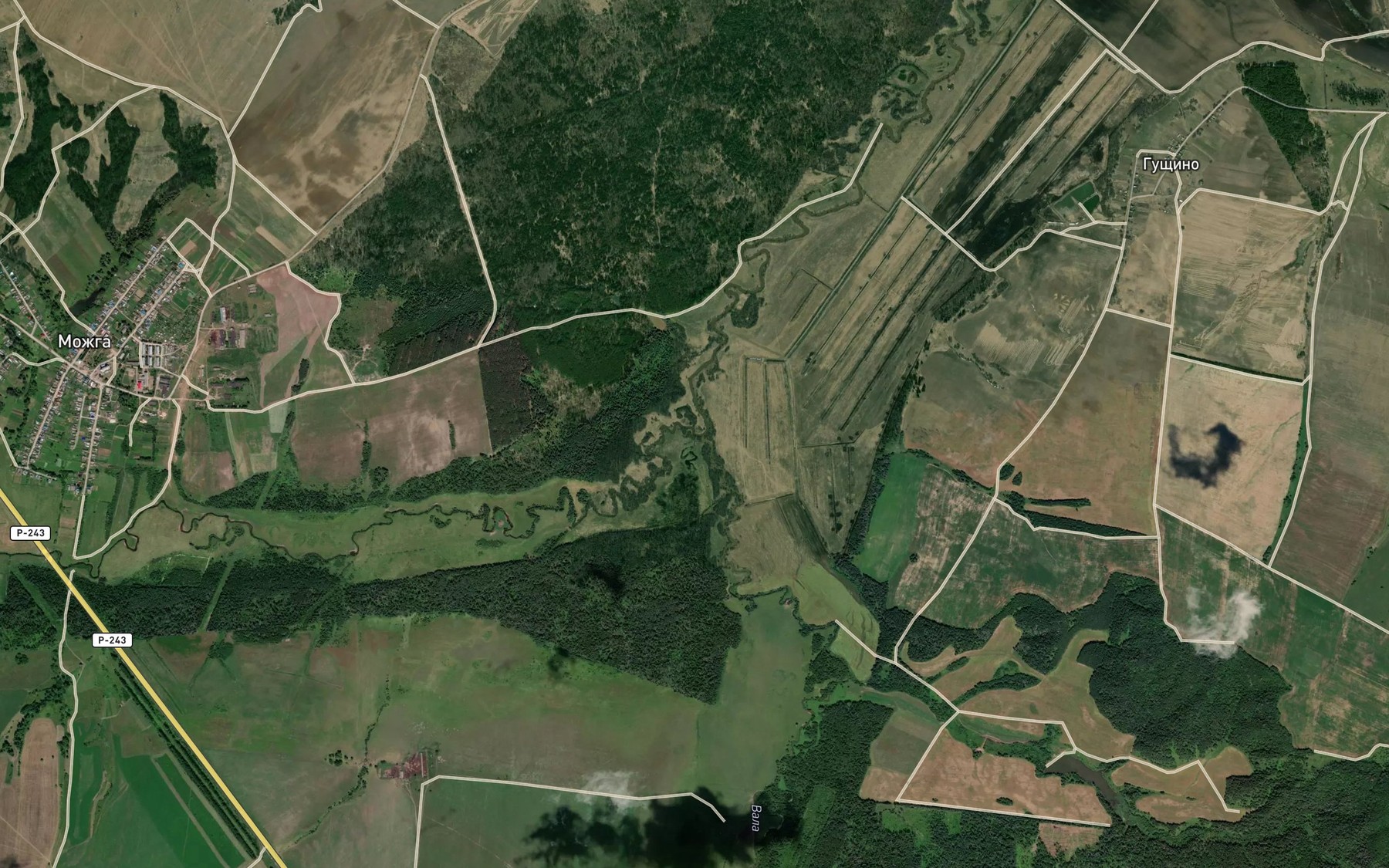 Satellite map of the Nysha