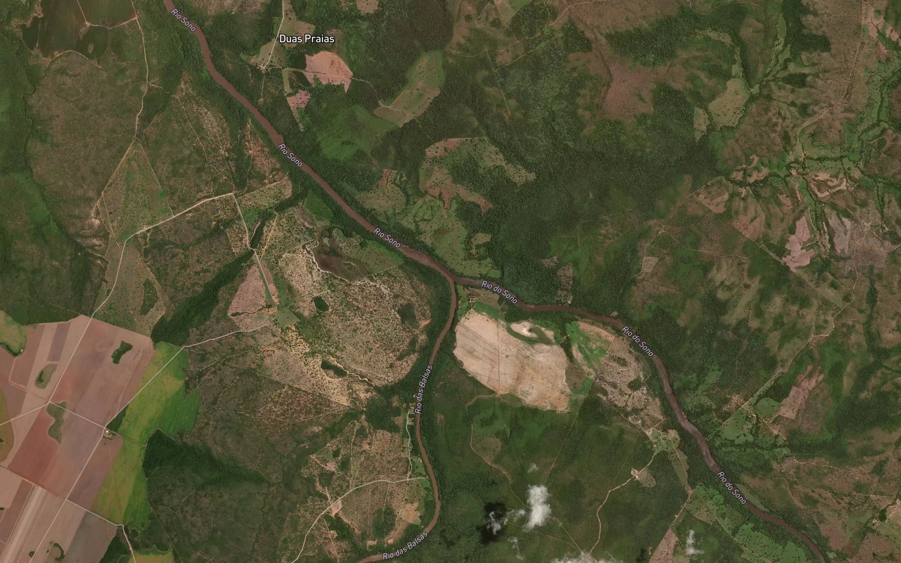 Satellite map of the Rio das Balsas
