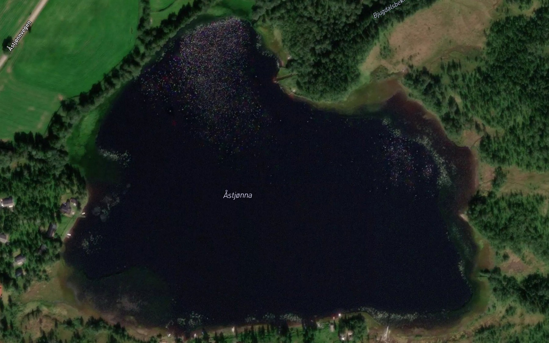 Satellite map of the Astjorna