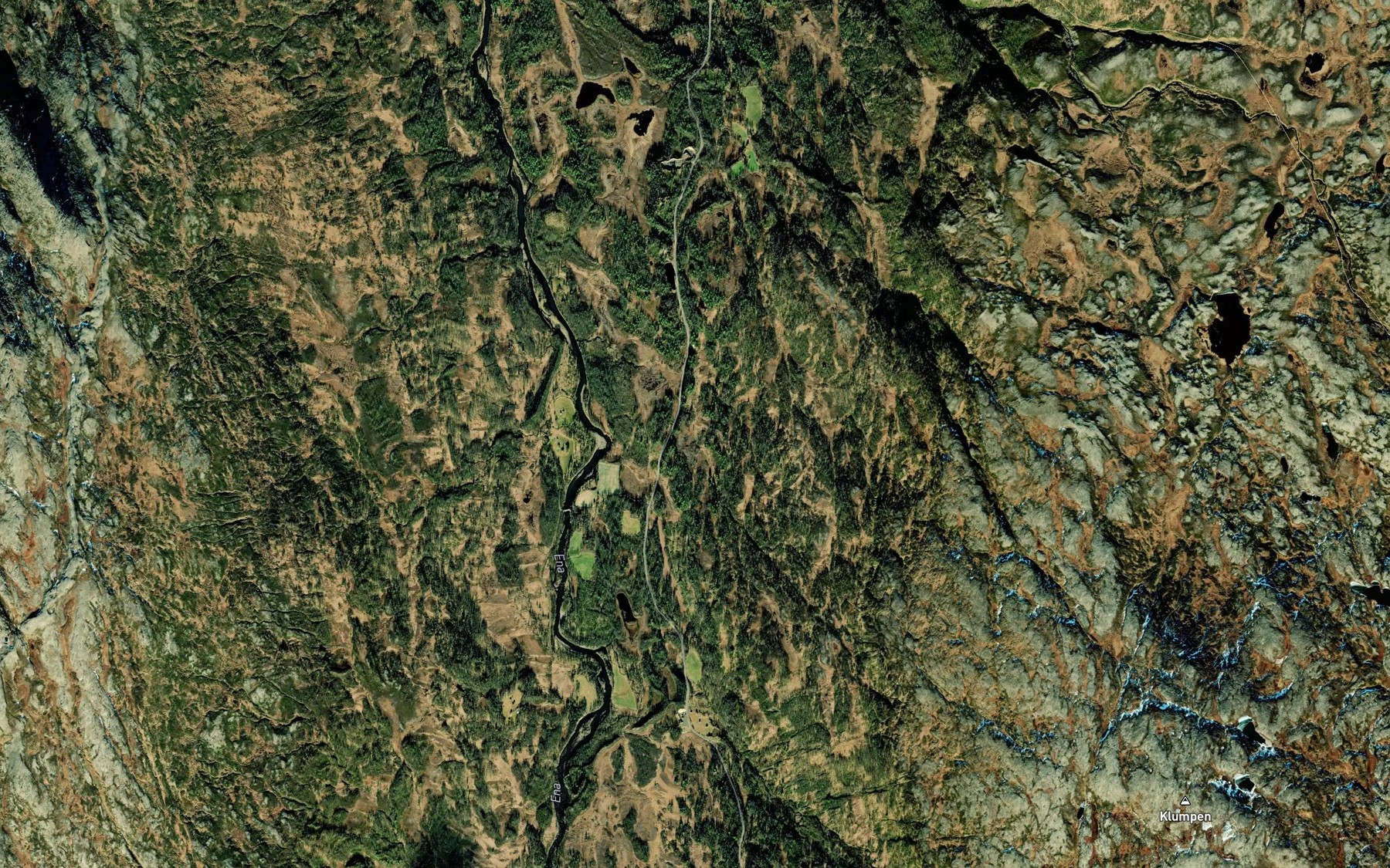 Satellite map of the Svartbekken
