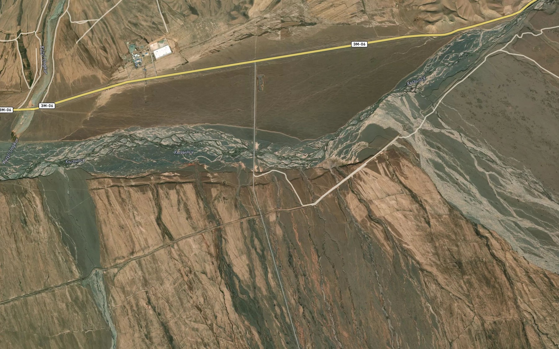 Satellite map of the Synar-Dzhar