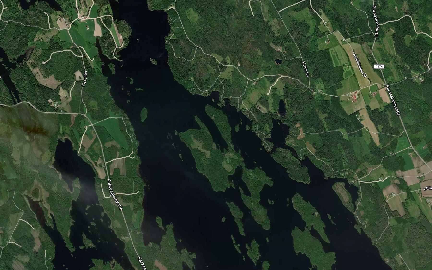 Satellite map of the Laussaarensouru