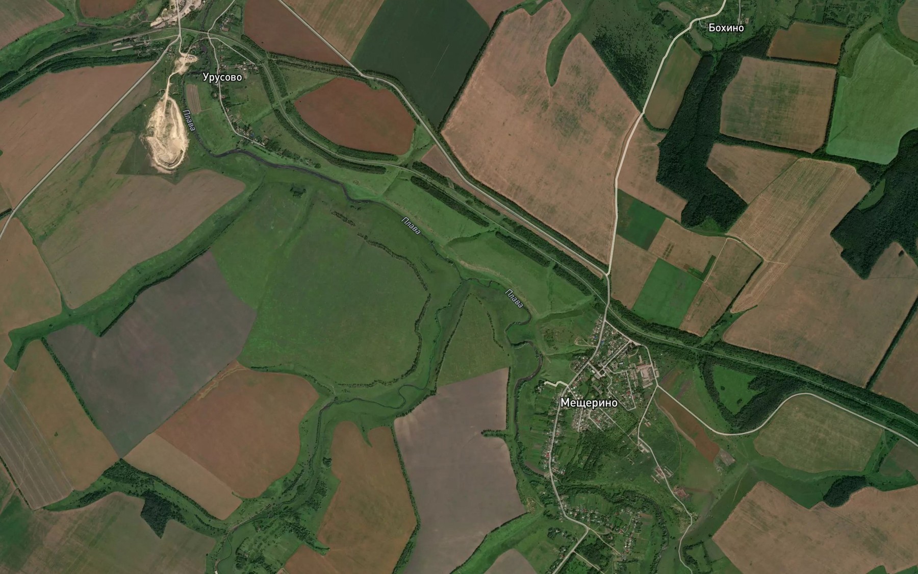Satellite map of the Plavitsa