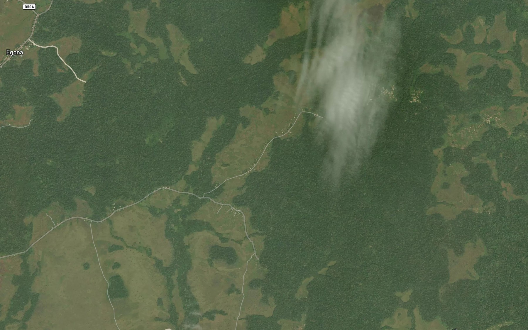 Satellite map of the Osoumborango