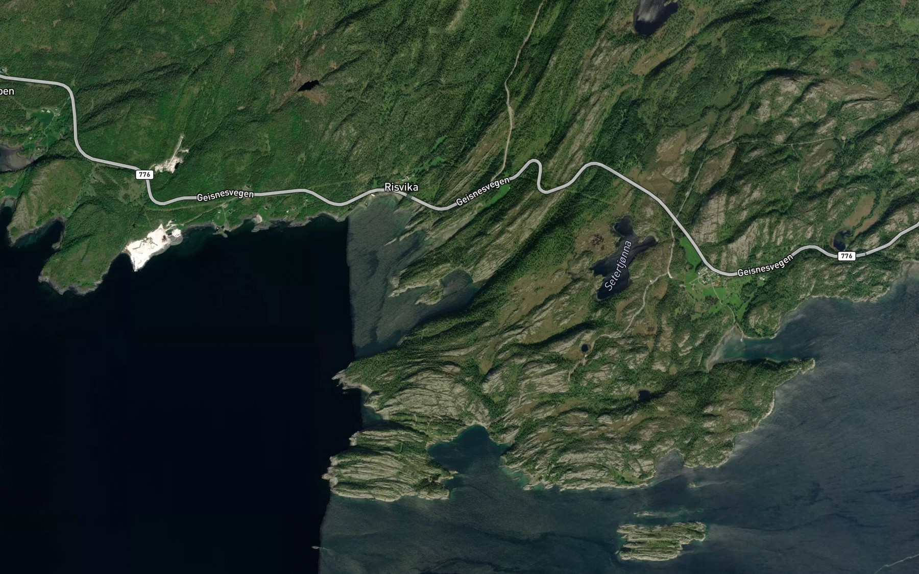 Satellite map of the Kobbhullet