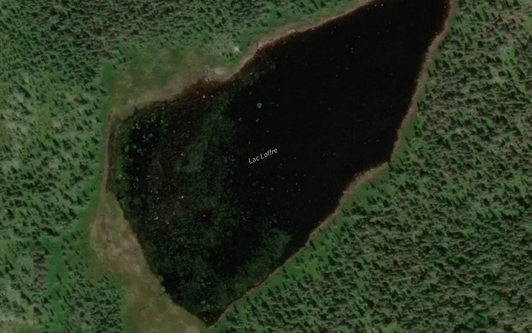 Satellite map of the Lac Loffre