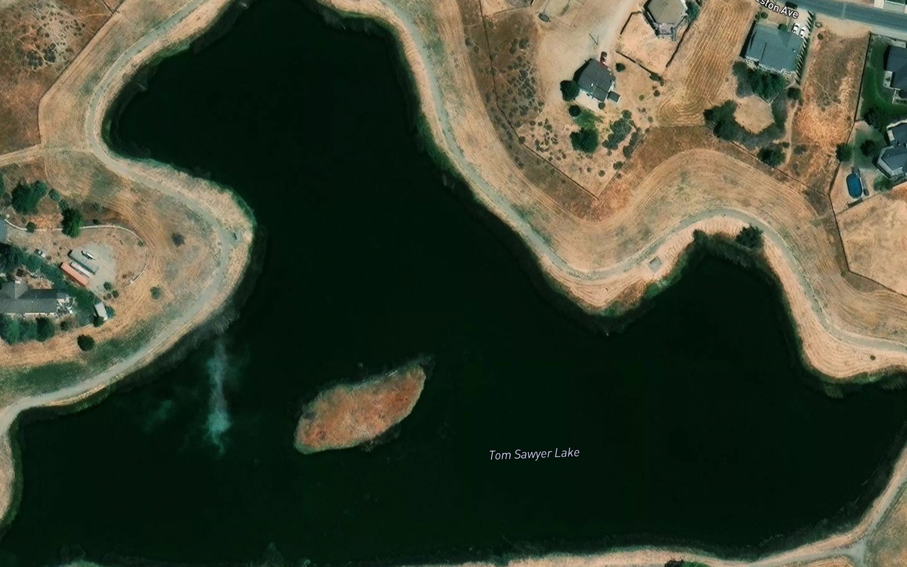 Satellite map of the Tom Sawyer Lake