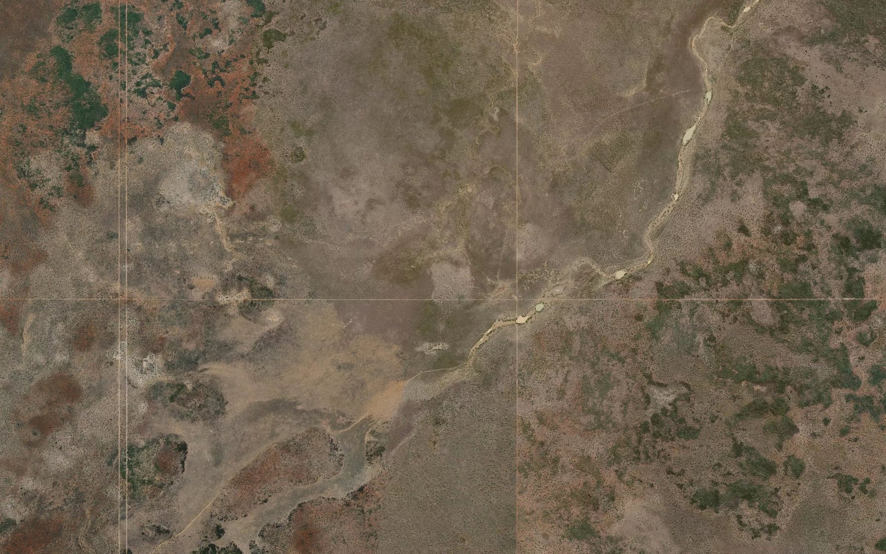 Satellite map of the Yaroo Creek