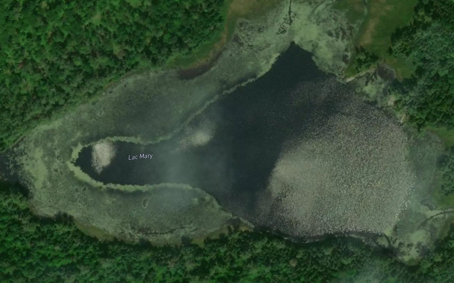 Satellite map of the Lac Mary