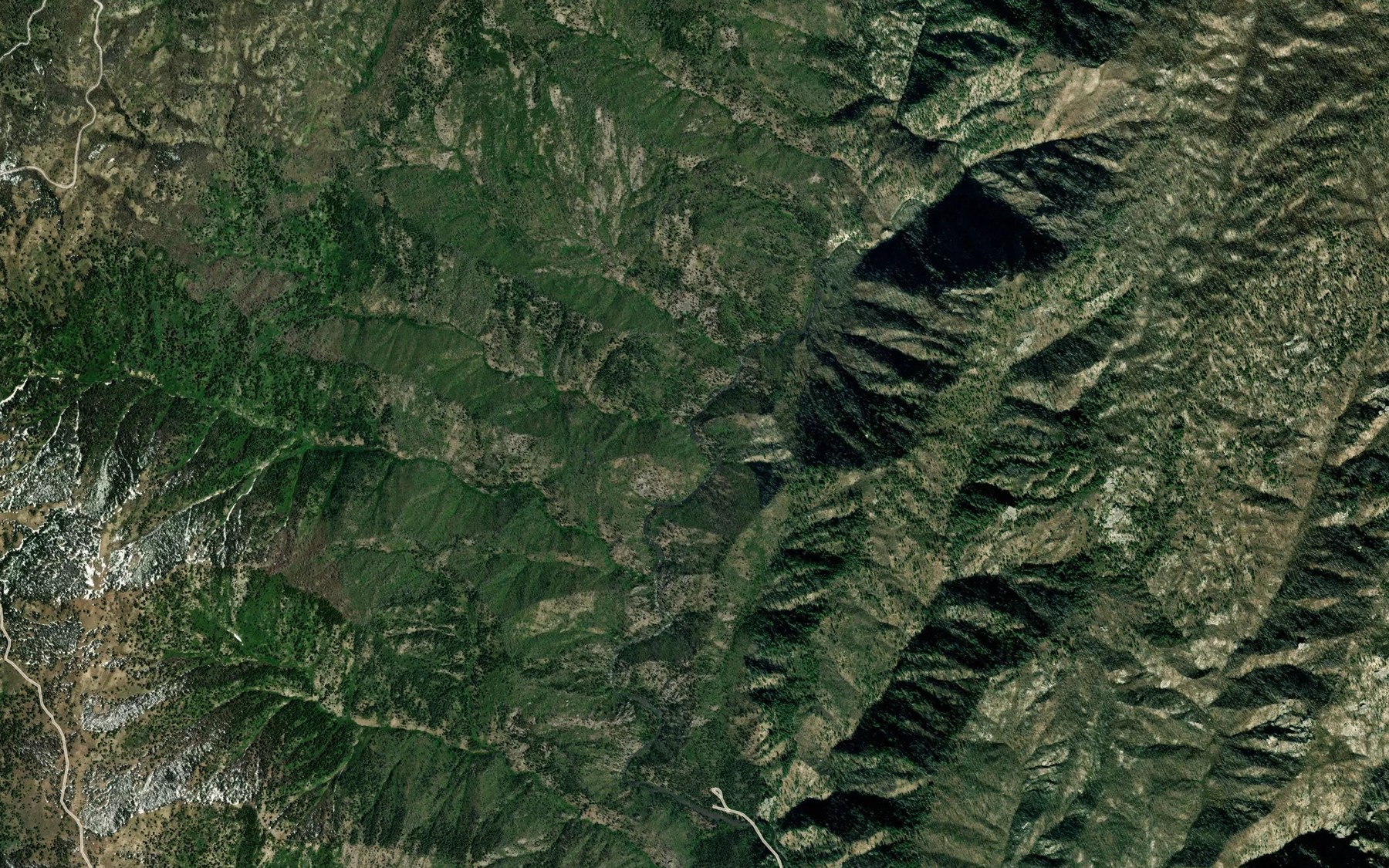 Satellite map of the Little Sams Creek