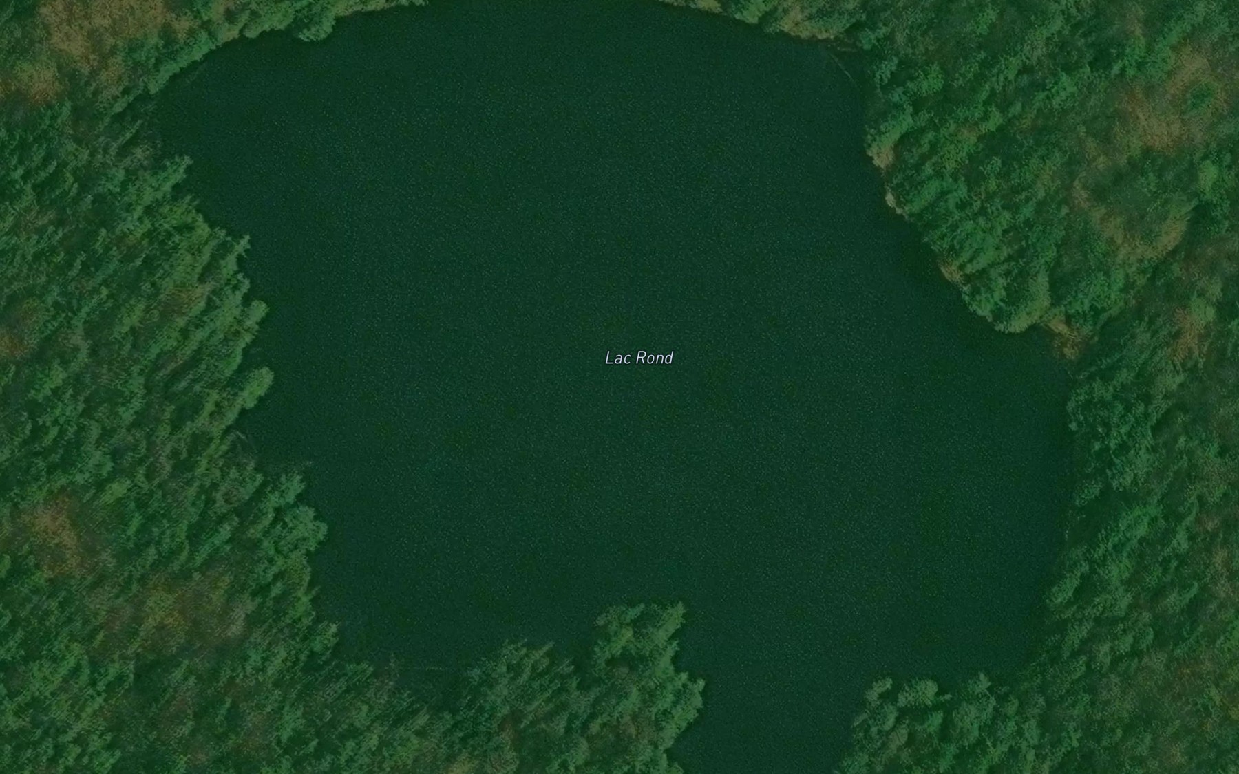 Satellite map of the Lac Rond