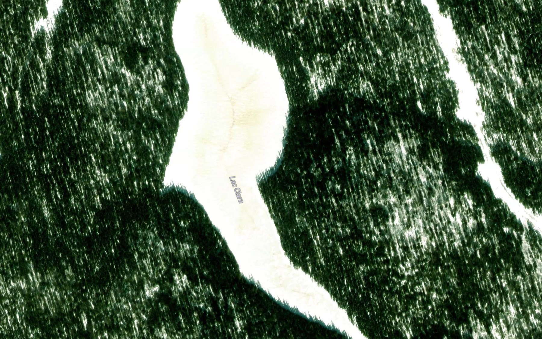 Satellite map of the Lac Clara