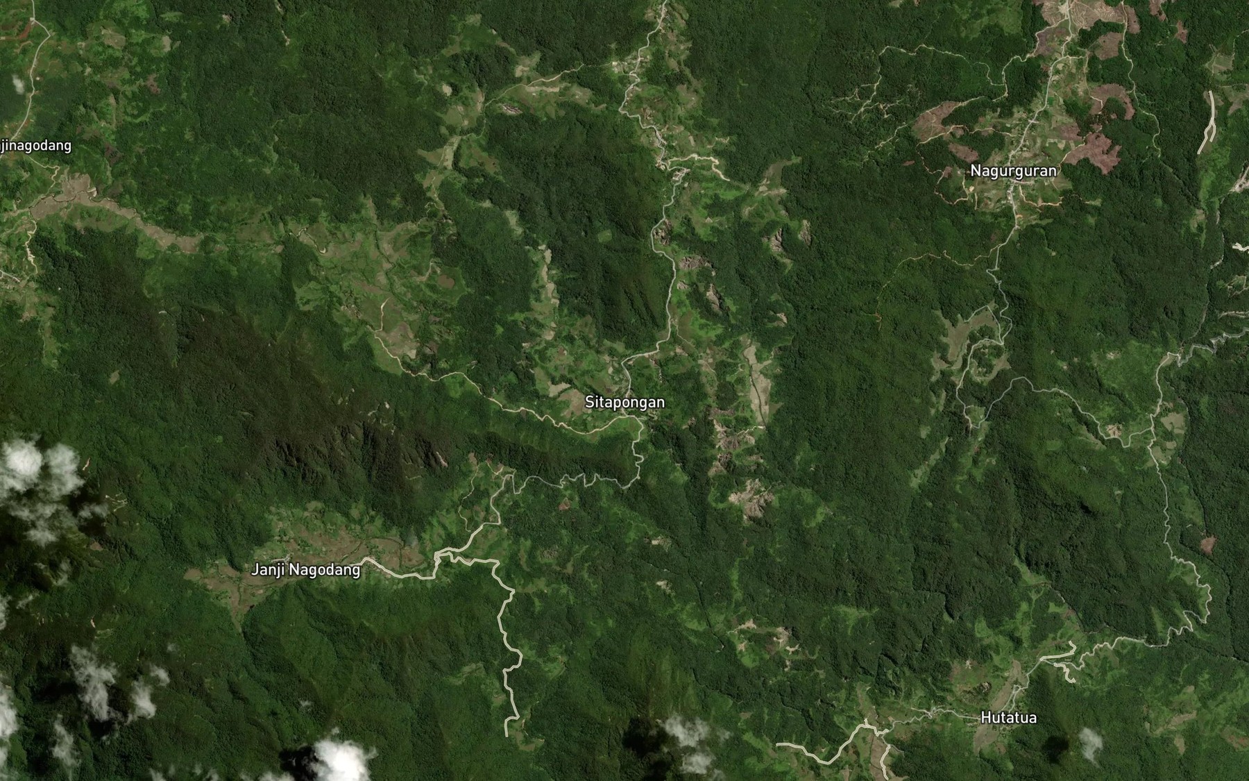 Satellite map of the Aek na Borgis