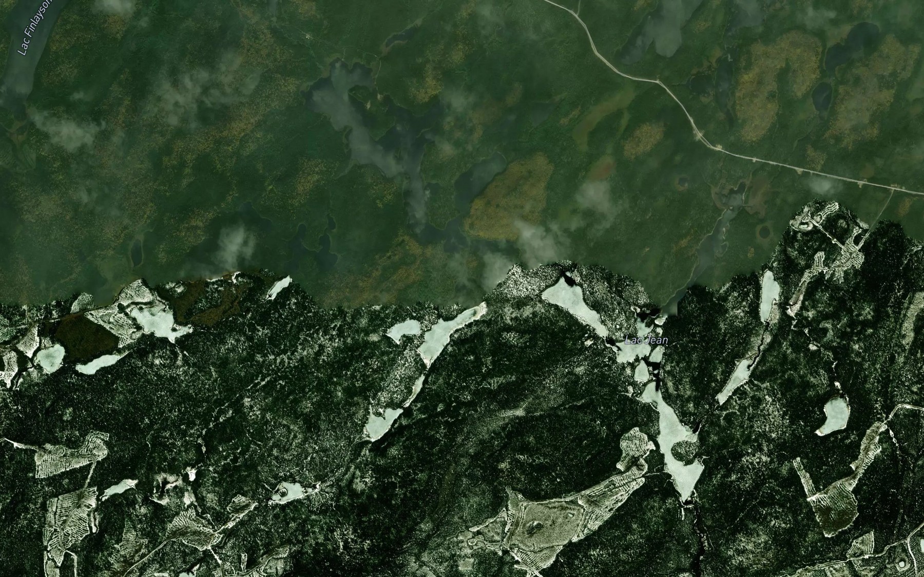 Satellite map of the Lac du Basset