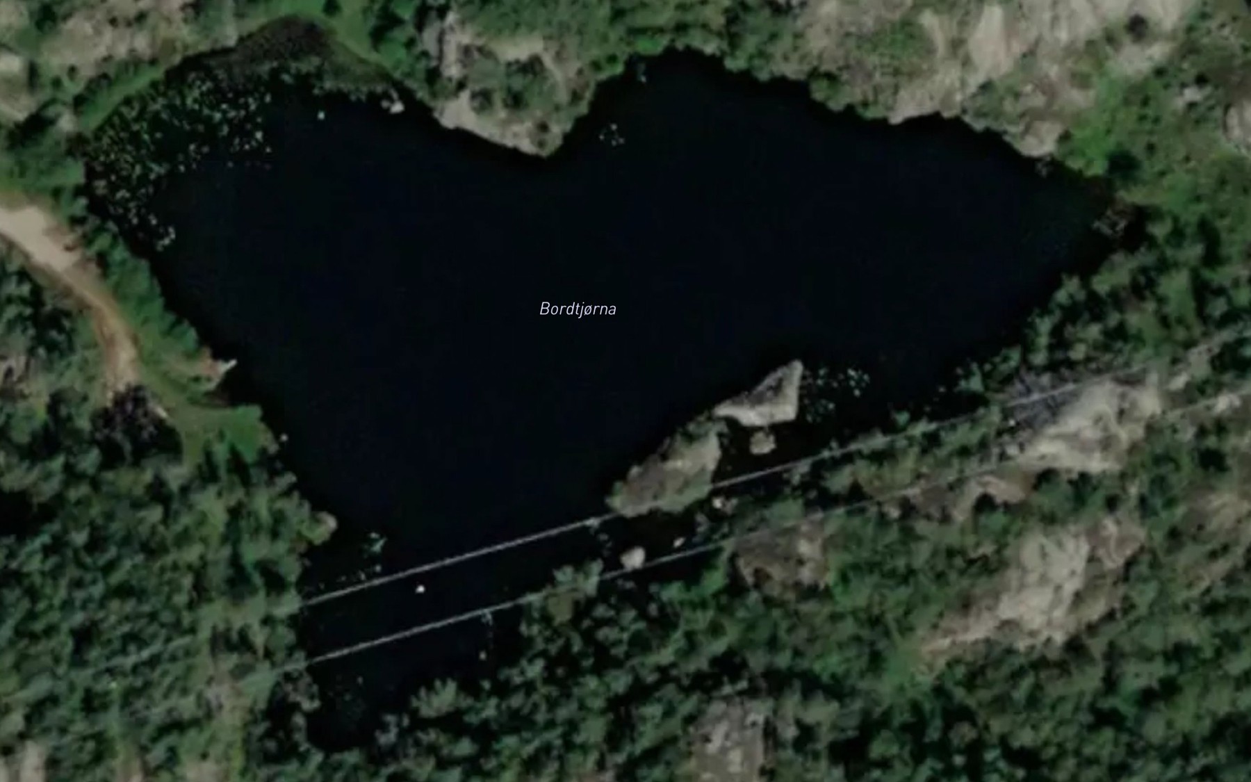 Satellite map of the Bordtjorna