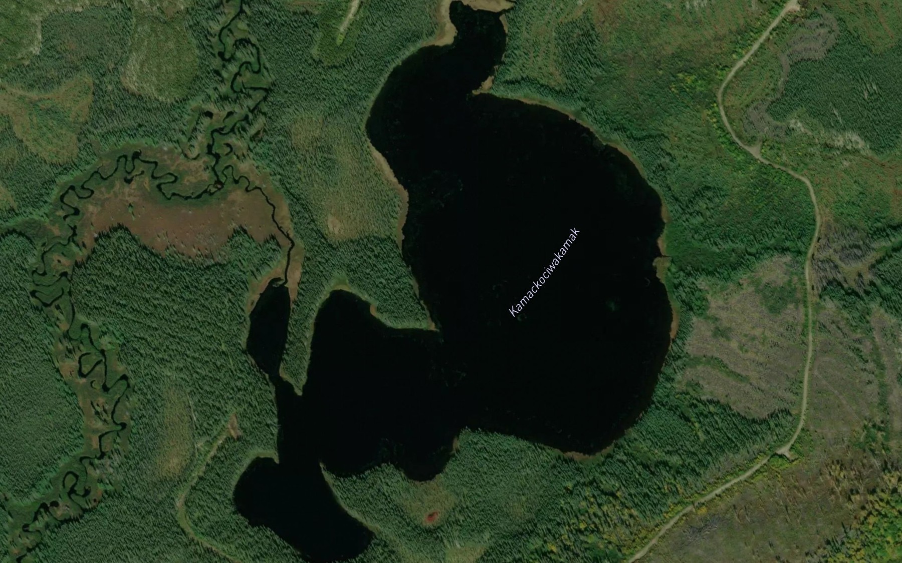 Satellite map of the Lac Kamackociwakamak