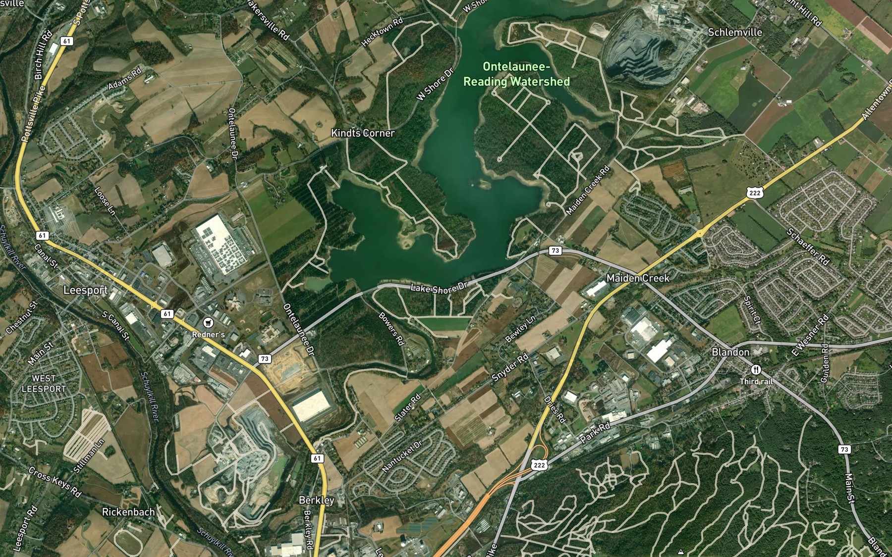 Satellite map of the Spot 6