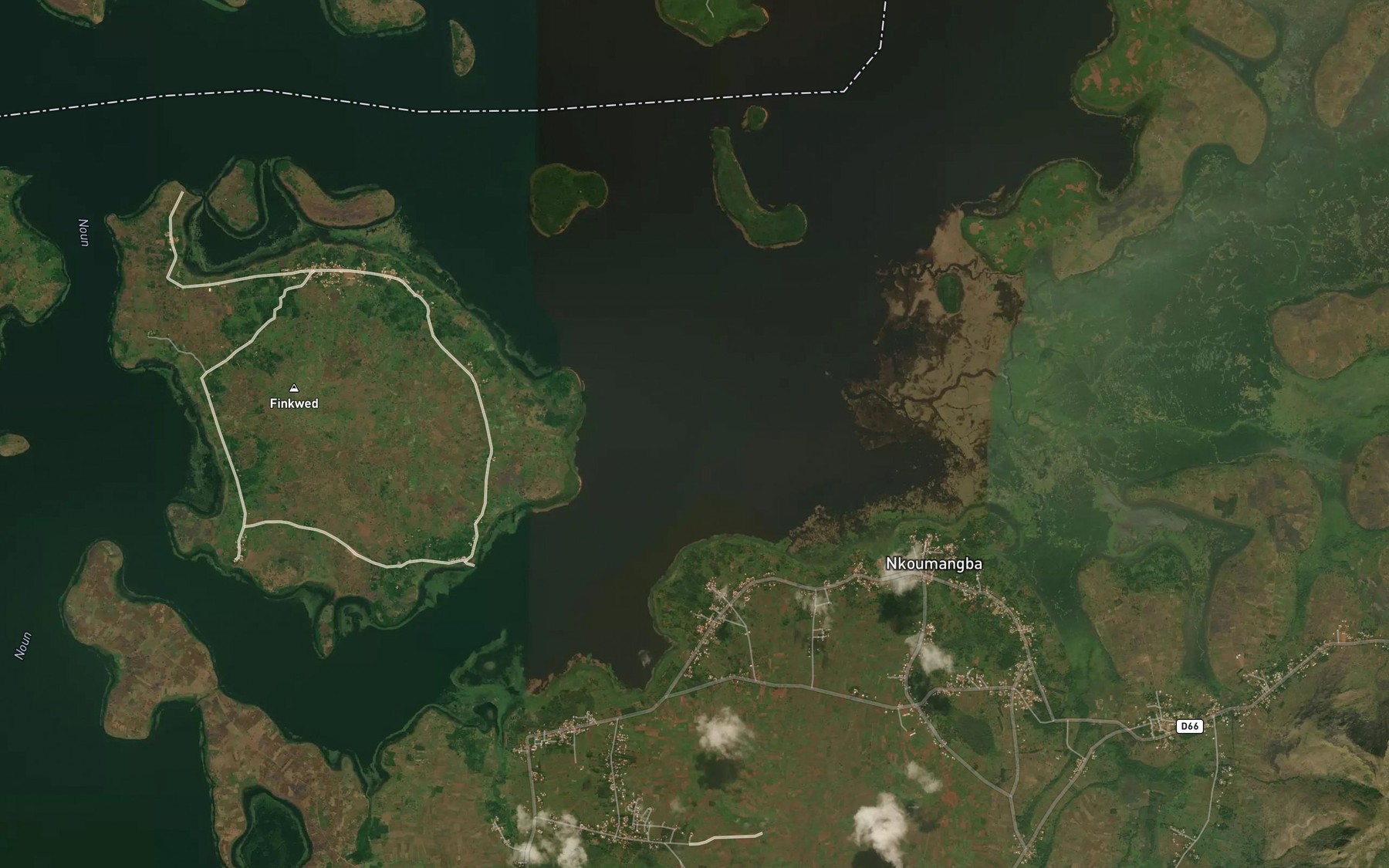 Satellite map of the Nafomba
