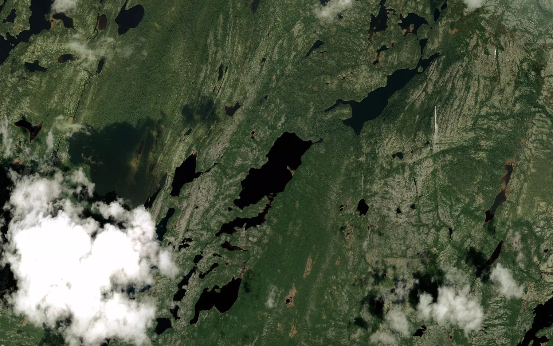 Satellite map of the Lac du Cochon