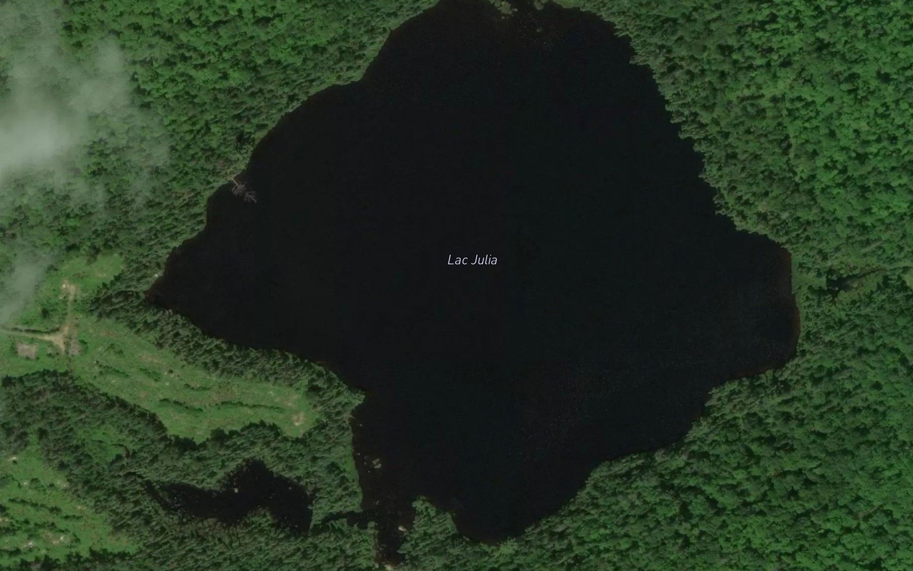 Satellite map of the Lac Julia